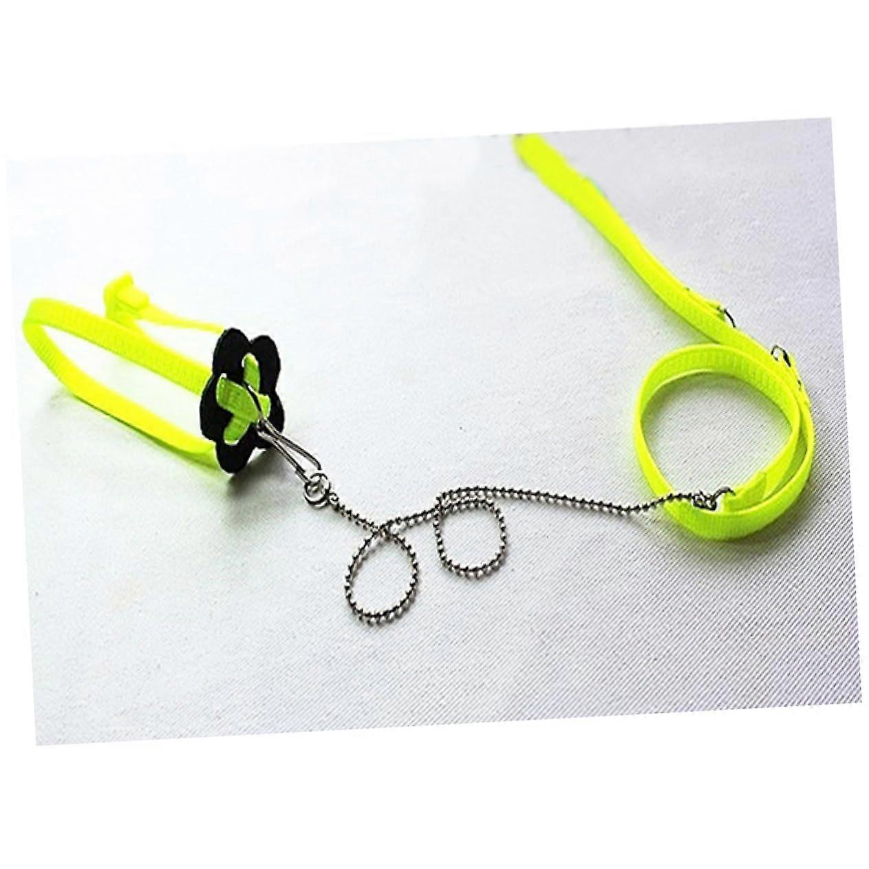 Adjustable Harness for Reptiles 1.2m Green Lizard Harness Pet Safe Leash Compatible