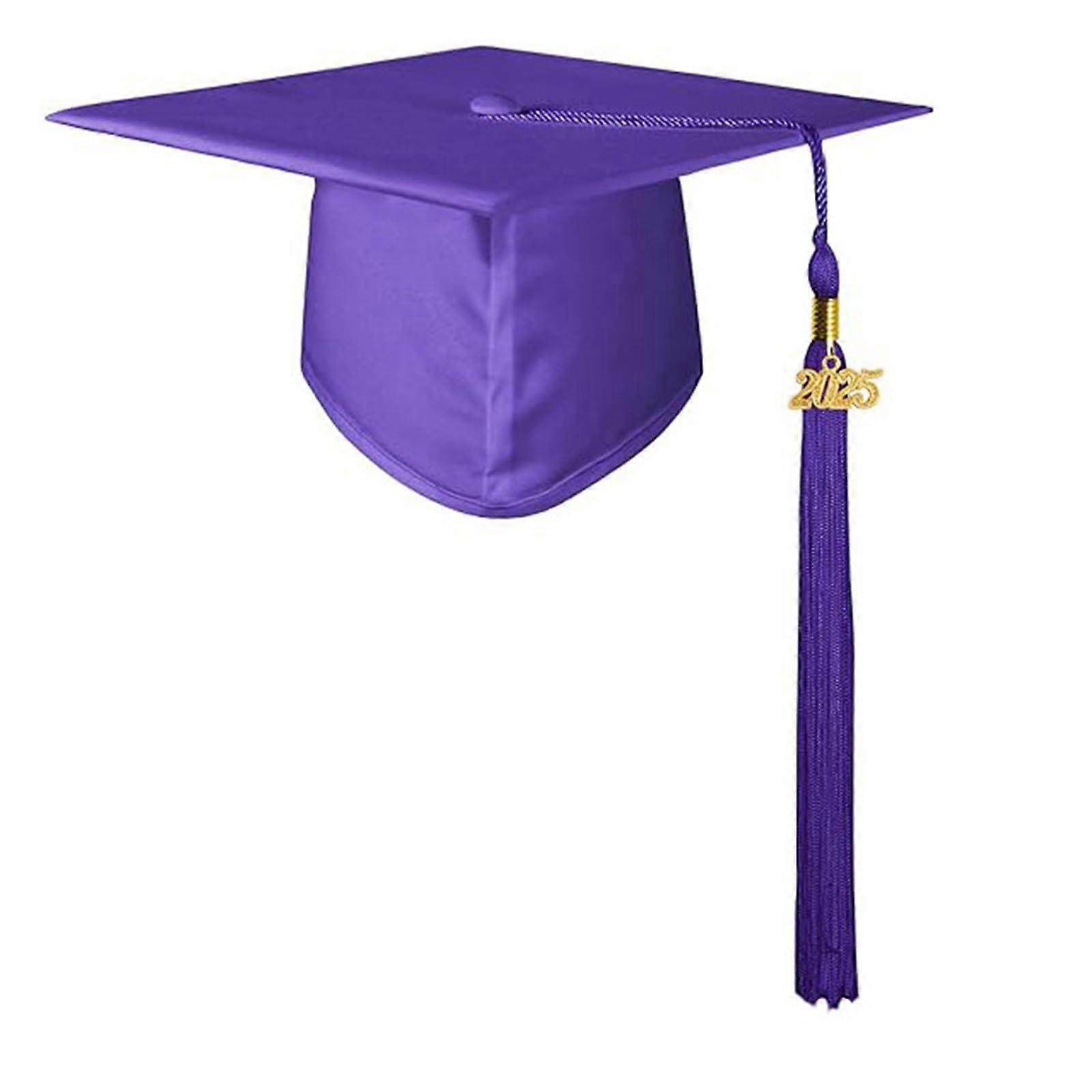 2025 Graduation Caps with Tassels for Kids, Knit Adjustable Mortarboard, Comfortable Breathable Design