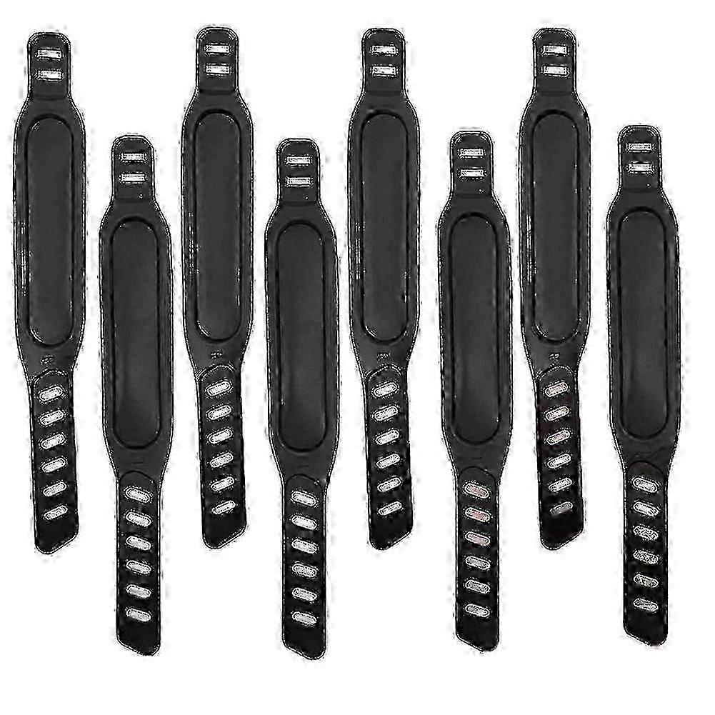 8pcs Adjustable Foot Pedal Straps for Spinning Exercise Bikes at Home
