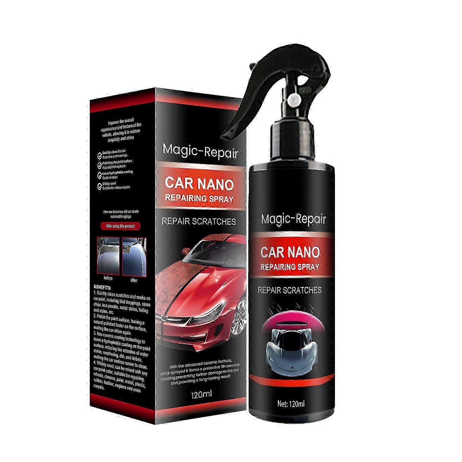3 in 1 Nano Car Coating Spray, 120g Multi-Functional Car Coating Agent for the Deep Scratches, Dustproof and polishing, High Protection Quick Car Coat
