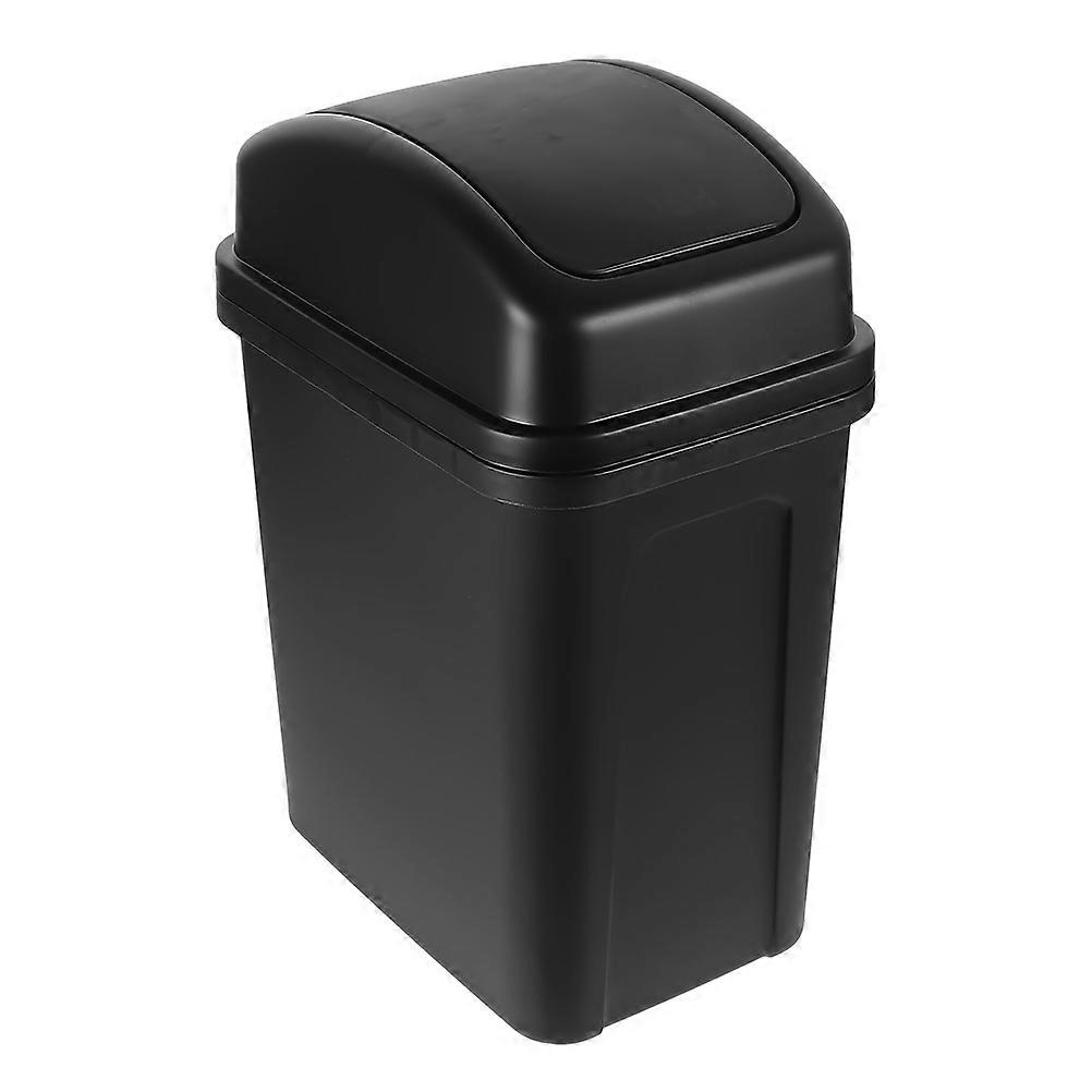 Garbage Can Swing Lid Garbage Storage Recycling Rectangular Modern Style For Bathroom 1Set