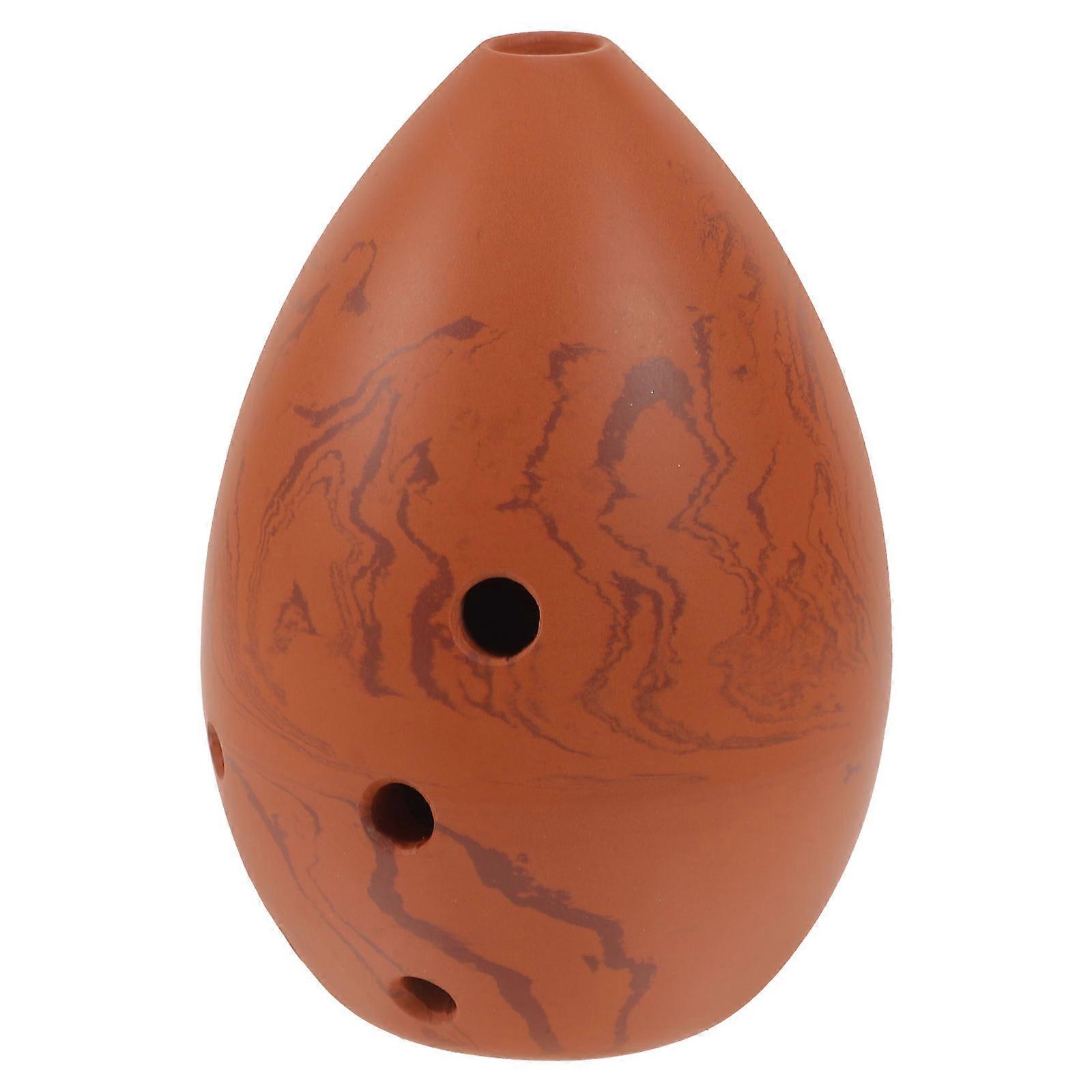 1 Set Pear Shaped Xun Musical Instrument for Portable Use, Beginner Pottery Xun for Students and Easy Learning Enjoyment
