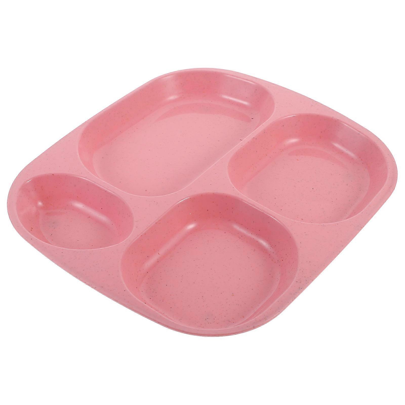 Construction Compartment Dish Straw Material for Home Use Safe for Kids 24.00X21.50X1.00CM 1Pcs