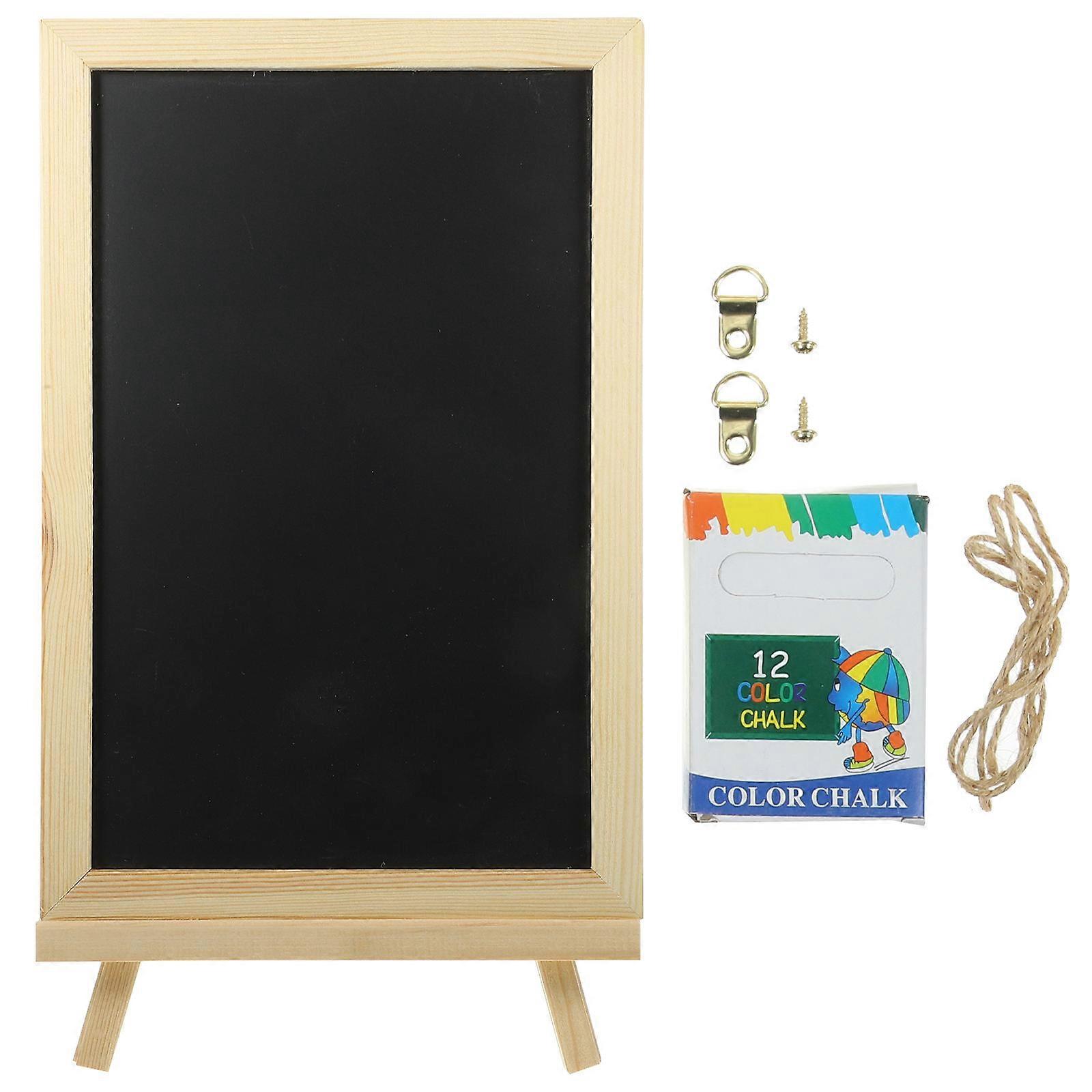 Writing Blackboards Message Chalkboards Home Decoration Restaurant Use Simple Design Wood 1Set