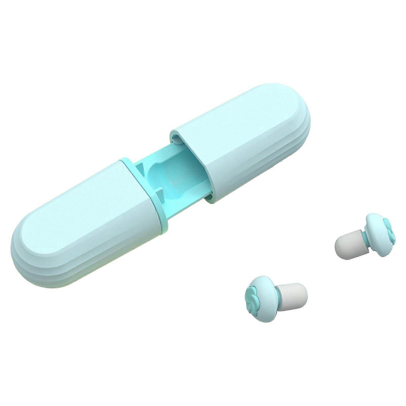 6 Pairs Noise Canceling Earplugs Noise Reduction Silicone Reusable Earplug for Sleeping Working BlueYMMR)