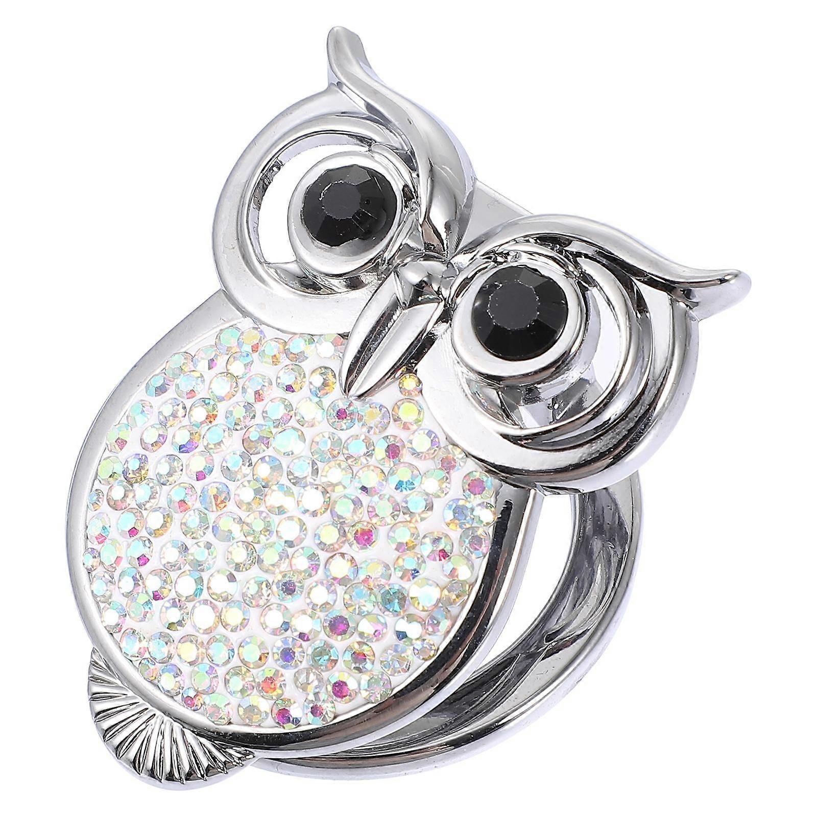 Zinc Alloy Rhinestones Owl Shape Car Start Button Cover Prevent Accidental Touching Car Decoration 1Set