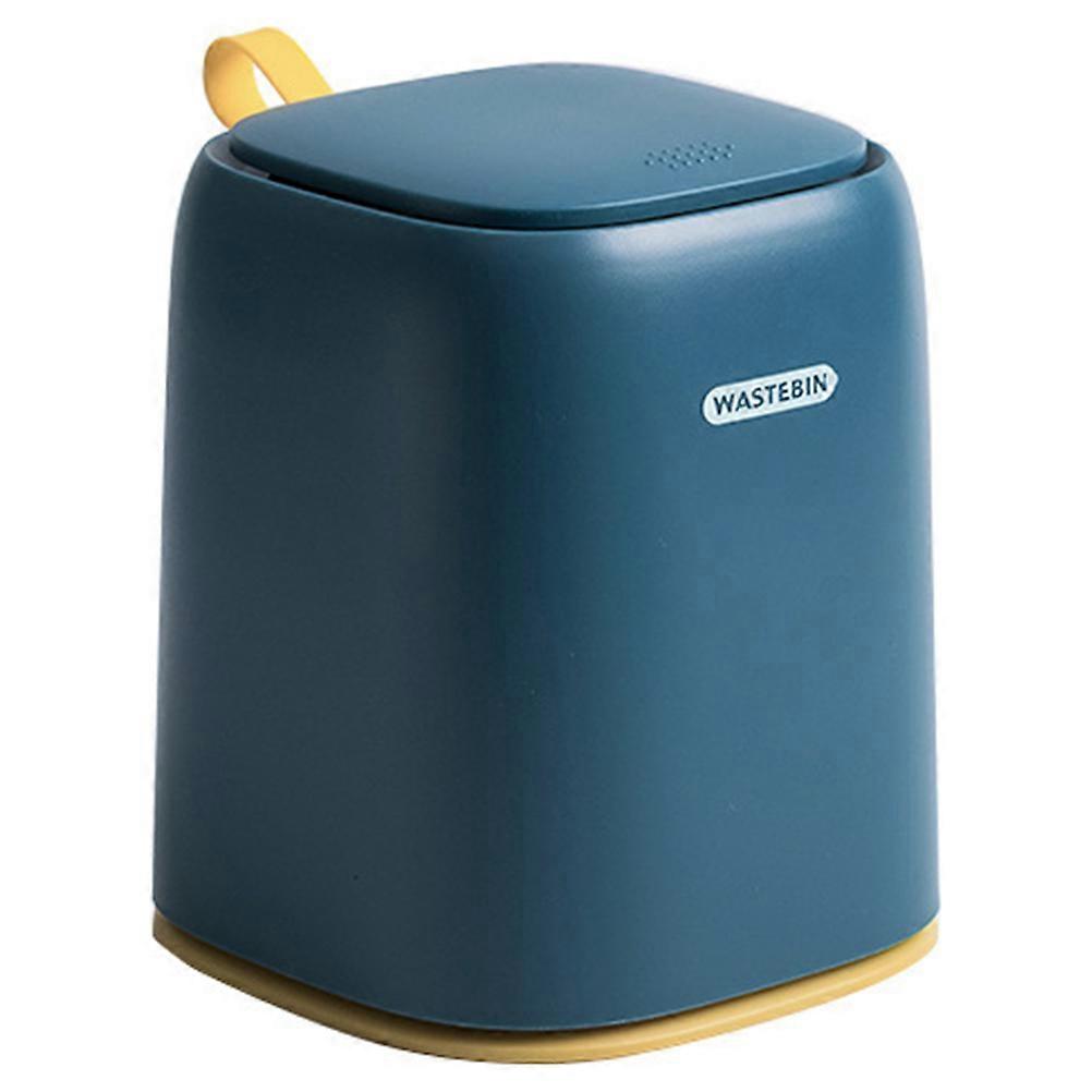 Compact Mini Desktop Trash Bin with Odor Isolating Press Lid for Office, Home, and Car Use – Space Saving Household Waste Container