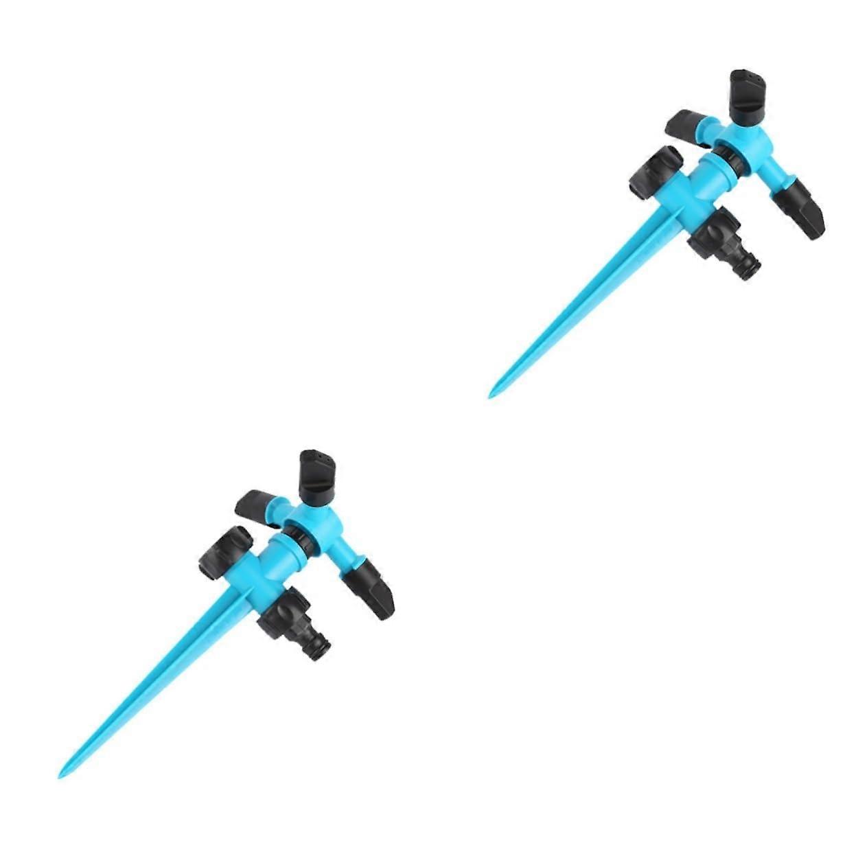 Automatic Watering Spikes Pack of 2 Self-Watering Rotating Sprinklers for Potted Plants Garden Irrigation System