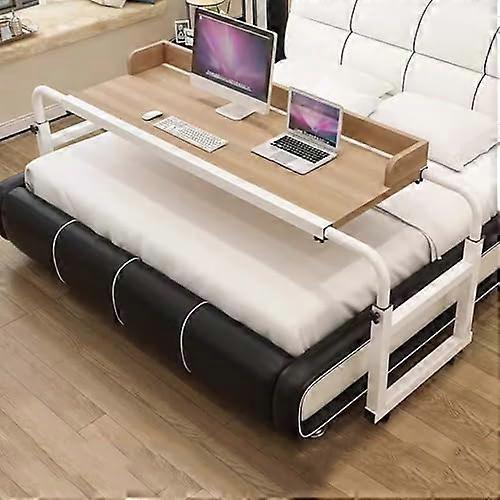 Table with wheels, fully adjustable height and length, rolling medical desk
