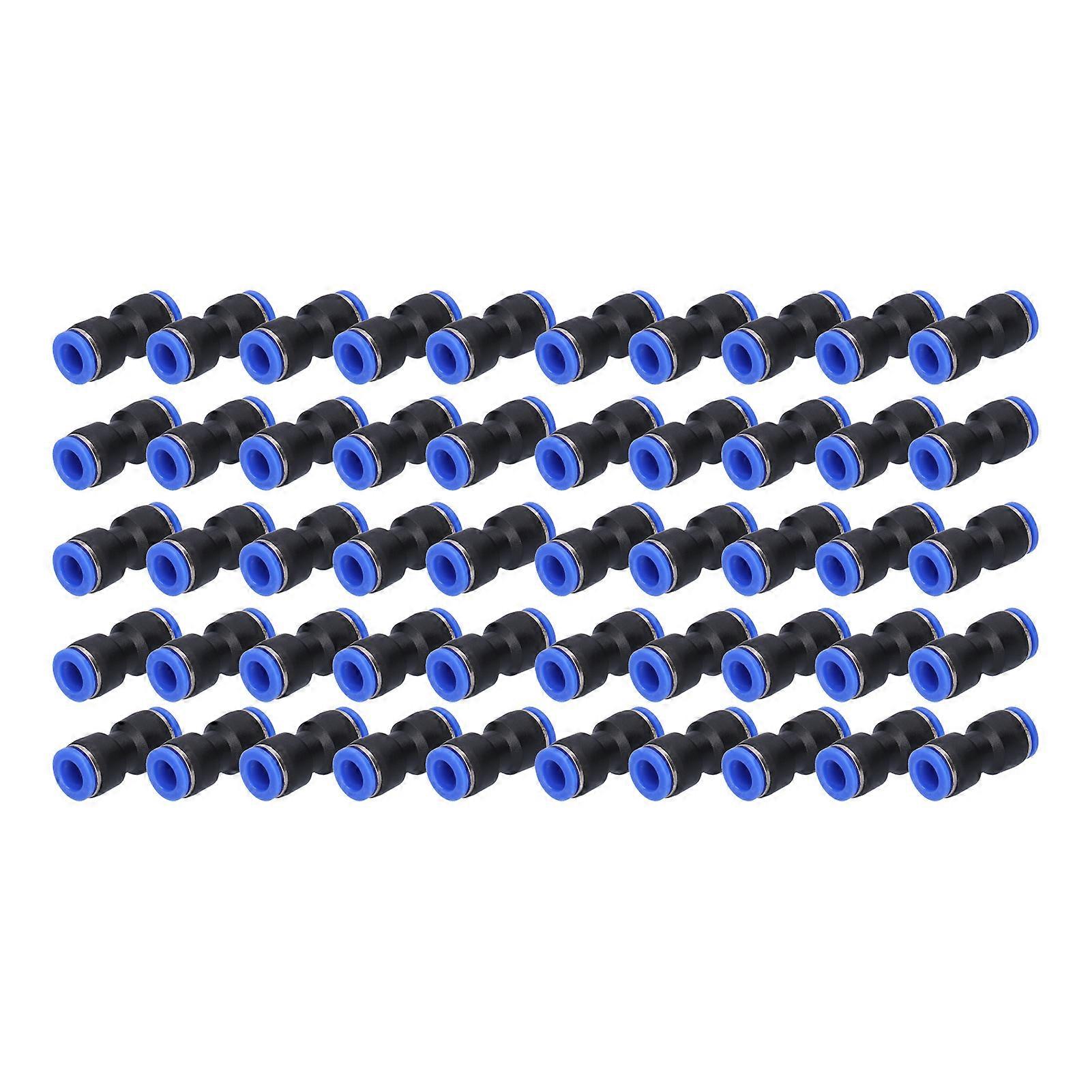 50Pcs Straight Pneumatic Connector Push to Connect Fittings for PU-10 Air Tube