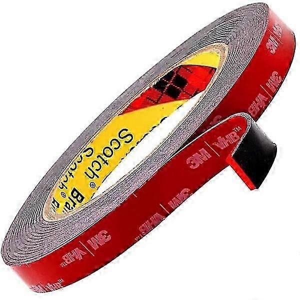 شريط مزدوج قوي للغاية 3M VHB ، أسود ، مقاوم للماء ، مقاومة درجات الحرارة العالية ، للاستخدام الداخلي والخارجي