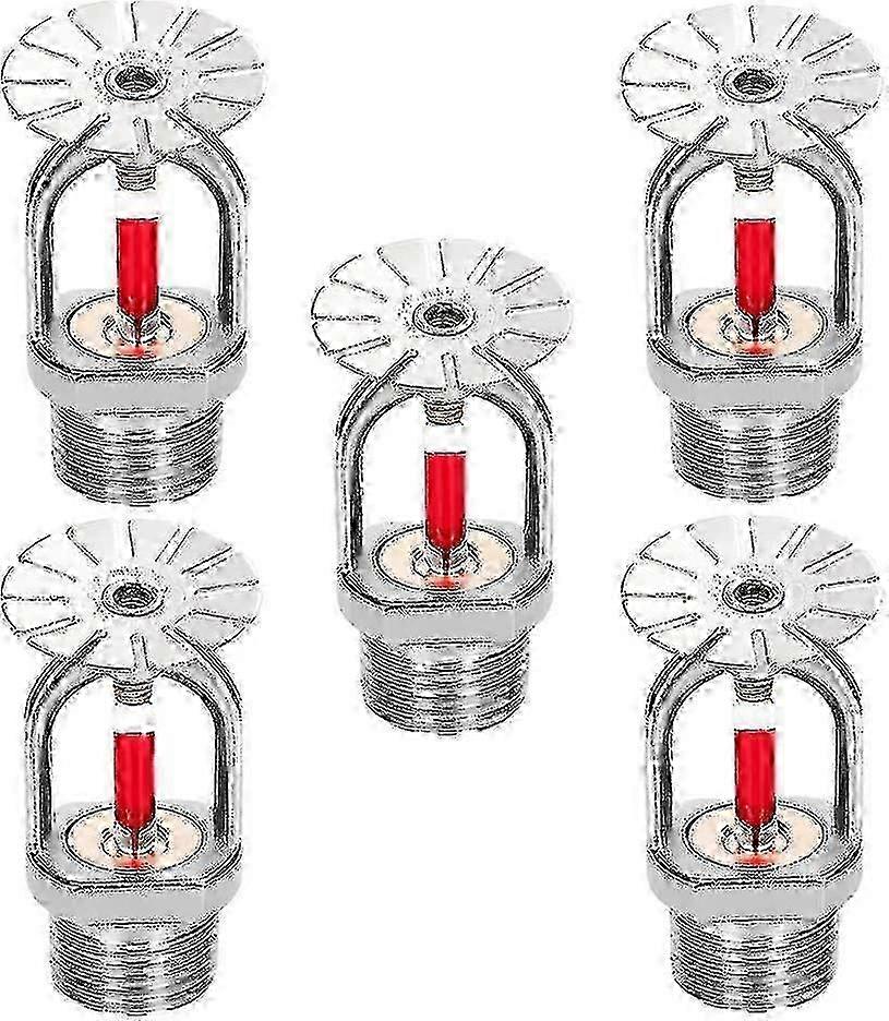 5pc 3/4" Pendent Fire Sprinkler 155 Down 68 NPT for Home Building