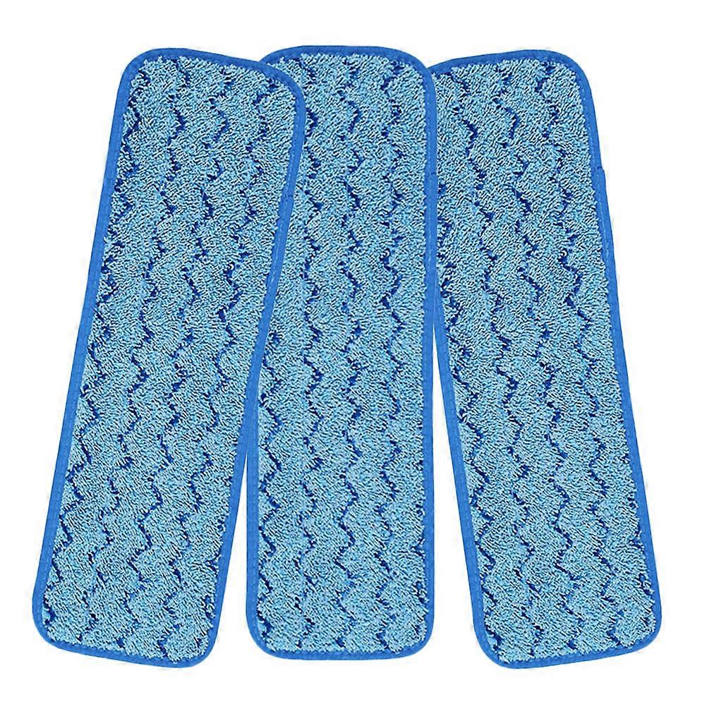 3pcs Reusable Microfiber Mop Pads for Efficient Cleaning, Compatible with Hardwood Floors, Durable & Machine Washable
