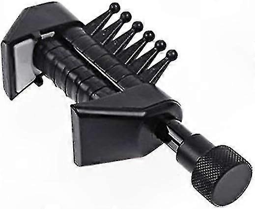 6-String Acoustic Guitar Capo with Open Tuning Support, Black Multi-Chord Functionality for Enhanced Playability