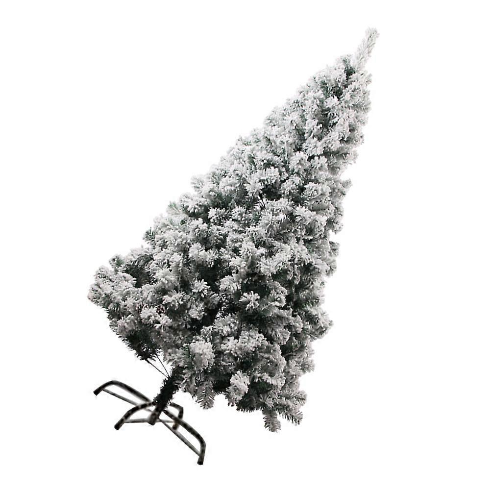 White Xmas Tree 1Pcs Green Xmas Tree Adornment PVC Flocking 350T Density Flocking Decor