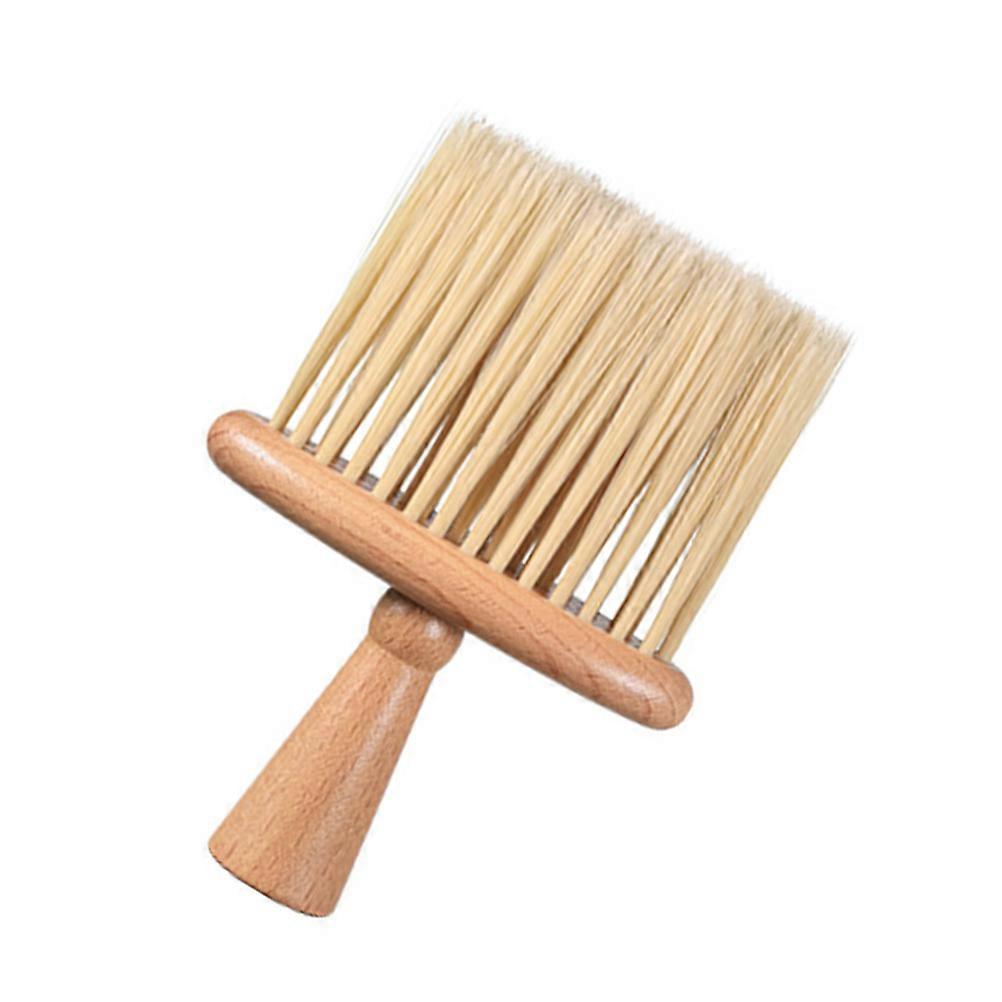 Keyboard And Earphone Cleaner Rectangular Simple Design Computer Users Nylon Wood 1Pack