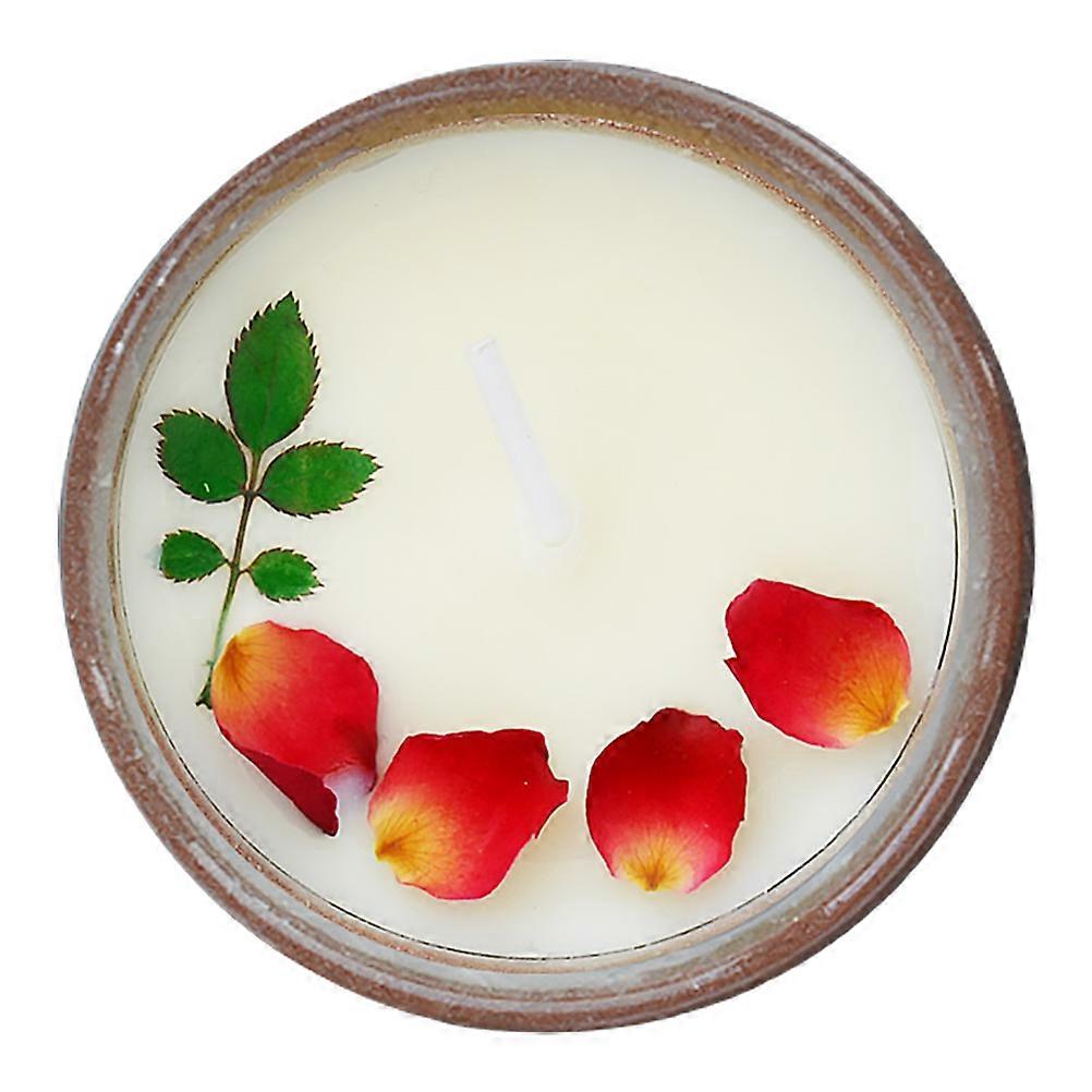 Fragrant Candles Handmade Smokeless Burning Christmas Present Round Shape Ceramic 1Pcs