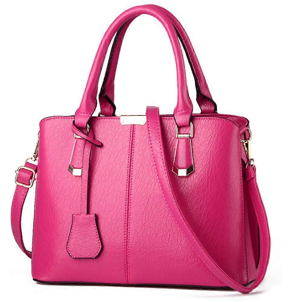 Rose pink PU Leather Women\'s Bag Pink Quilted Crossbody Bag for Women – Soft PU Leather  main image 2