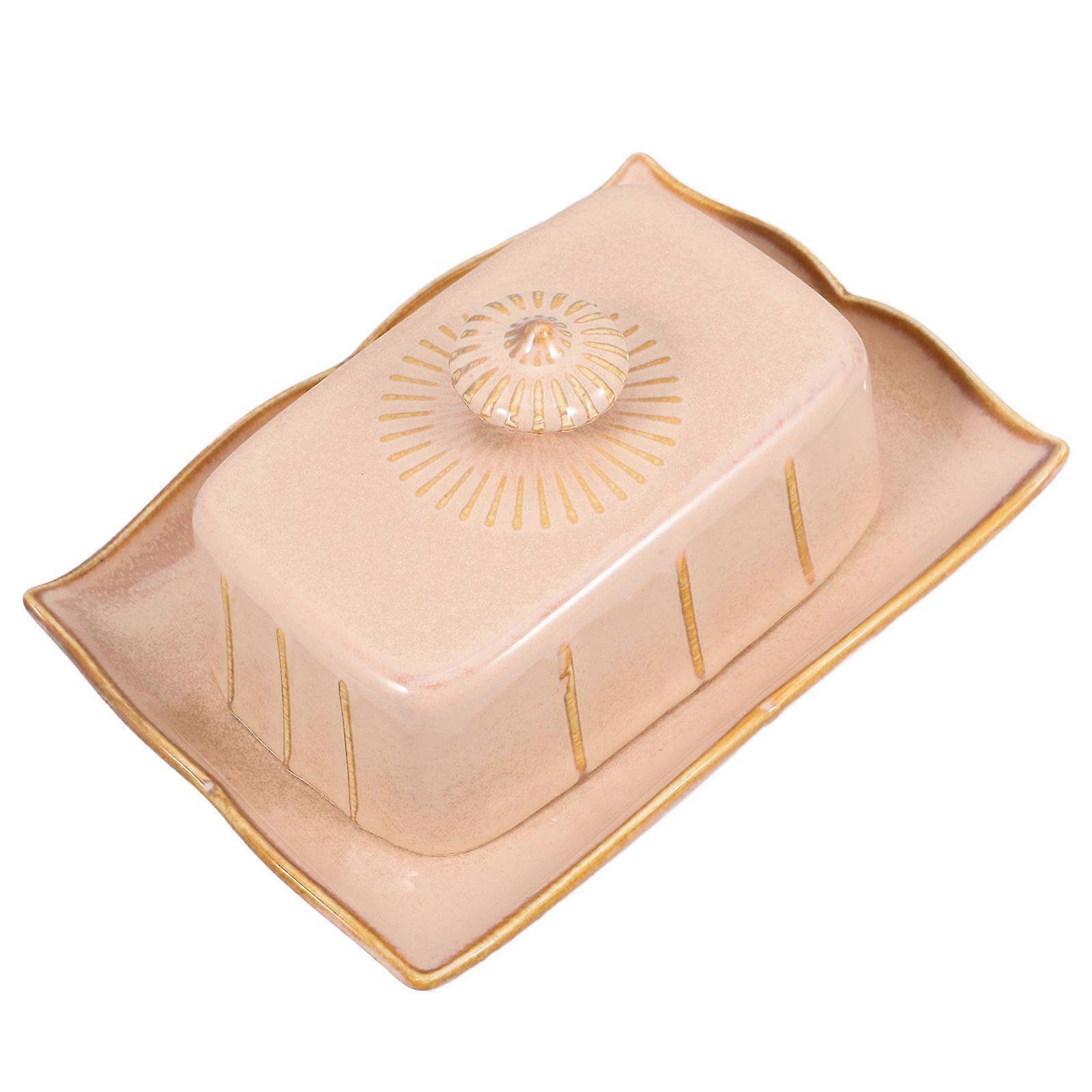 صندوق تخزين الزبدة مع غطاء كاكي متجر الحلوى ختم جيد 1 مجموعة