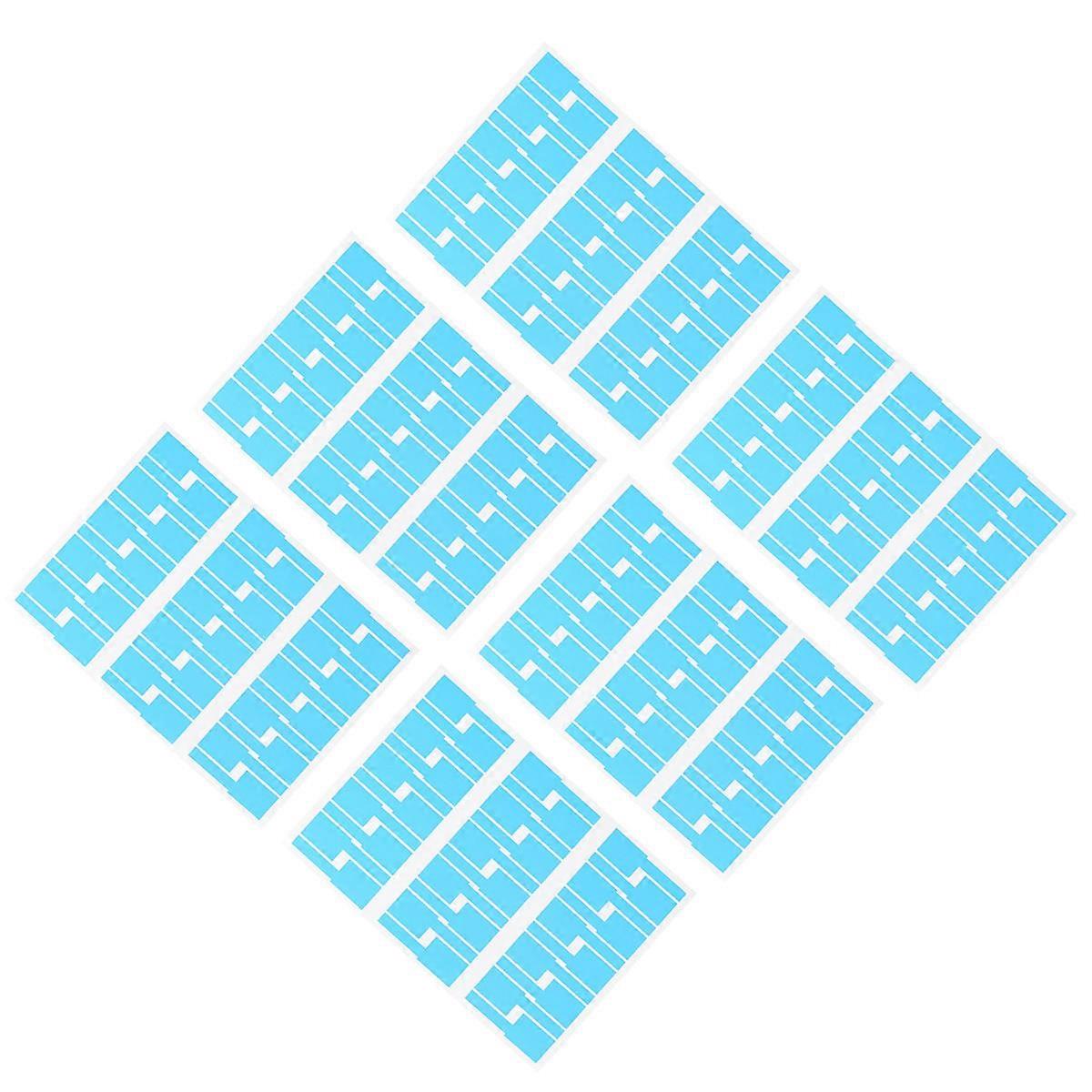 Cable Identification Tags Self-Adhesive P Shape Labels for Cables Outdoor Application Synthetic Paper Tear-Resistant 20Pack