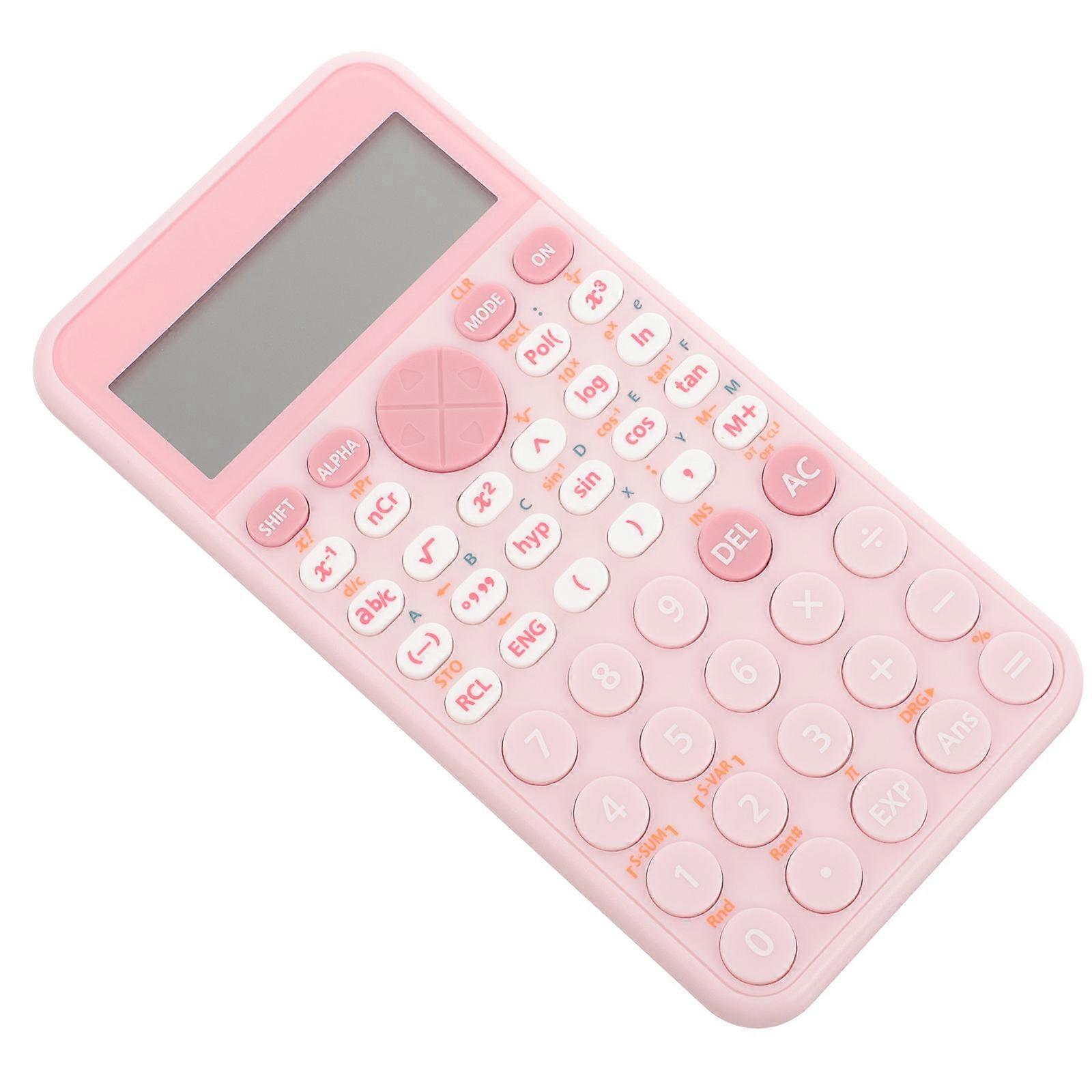 Function Calculator College Student Contest Accounting Office Calculator (Pink)