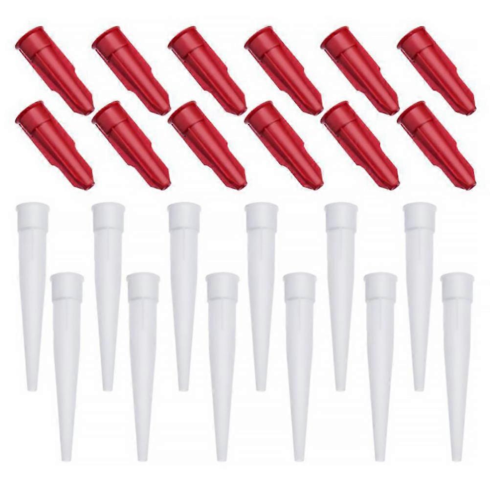 12pcs Caulking Nozzle with Caps – Professional Finishing Tool for Precise Sealing and Trimming in Kitchens, Bathrooms, and Corners