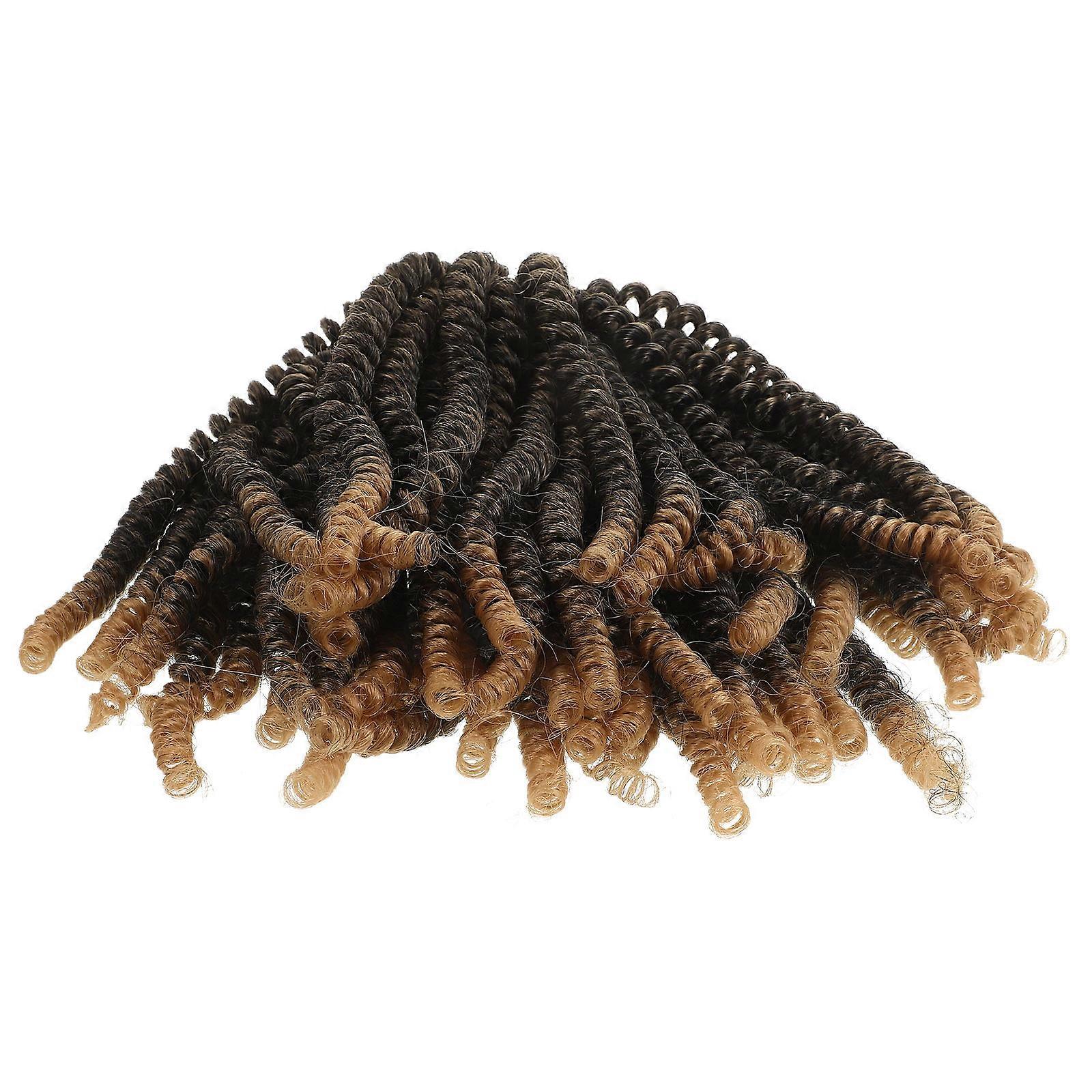 Butterfly Spring Twist Crochet Hair Low Temperature Fiber Gradient Multi Color for Daily Use 70