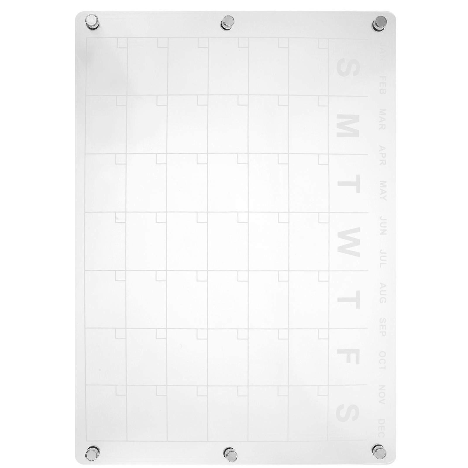 Rectangular Refrigerator Schedule Reminder Board For Family 42X30CM Magnetic Design 1Pack
