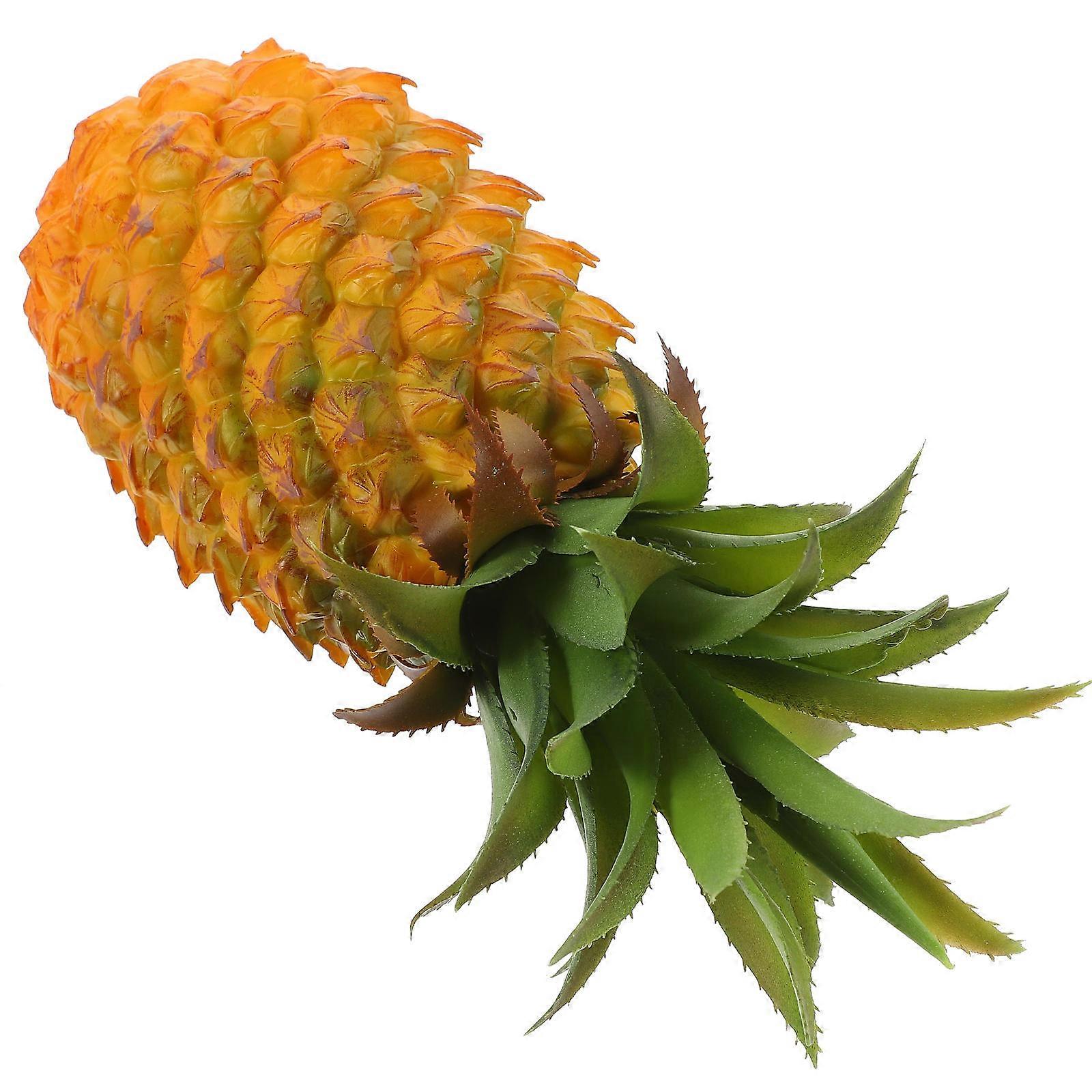 Artificial Pineapple Model Home Decoration Teaching Tool Orange 24.00X10.00X10.00CM Resin 1Set