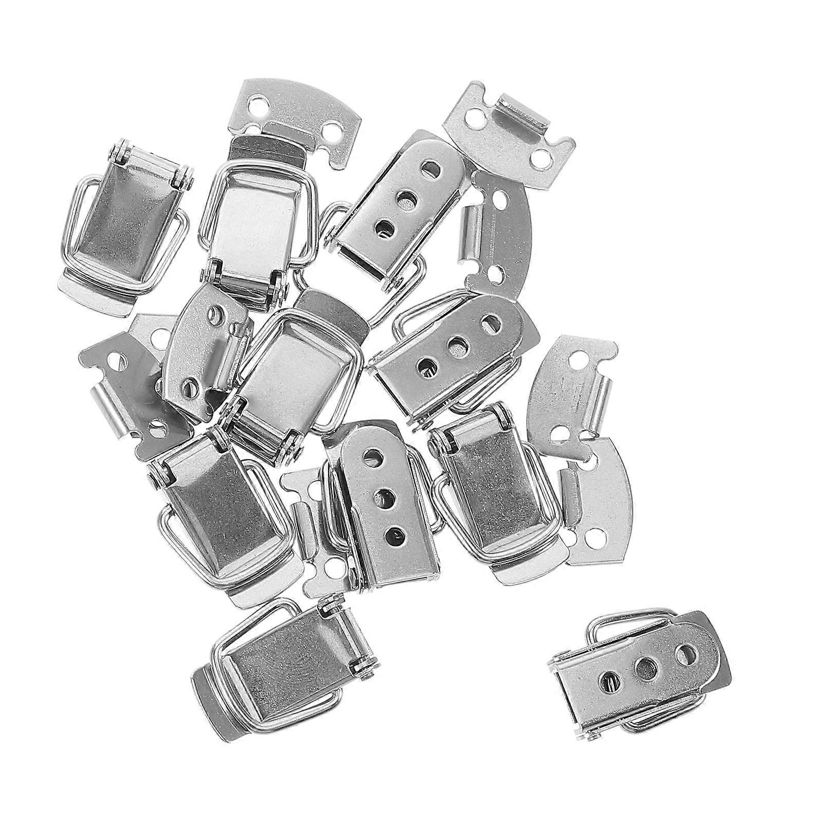 10pcs Stainless Steel Spring Loaded Toggle Latch for Toolboxes Chests Boxes Secure Durable Locking Clasp