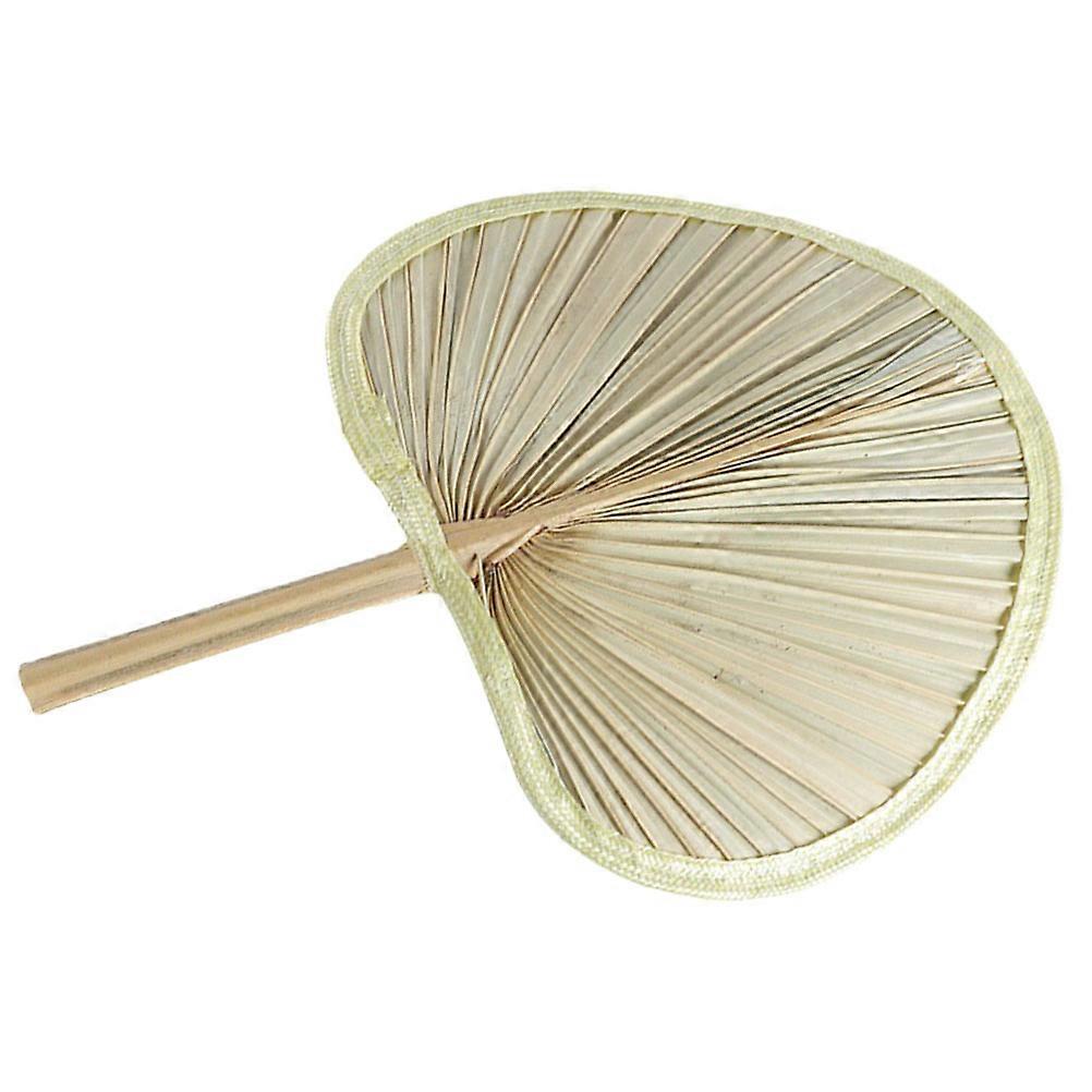Handmade Woven Hand Fan, Natural Banana Leaf, Portable Decorative Fan for Summer Cooling, Parties, Beaches, Festivals