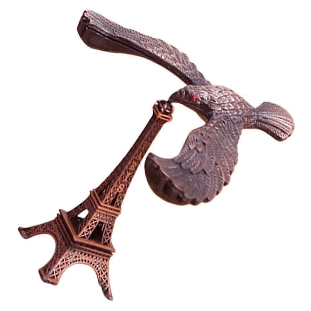 Alloy Balancing Eagle Dark Red Gravity Bird Toy for Office Decoration Use