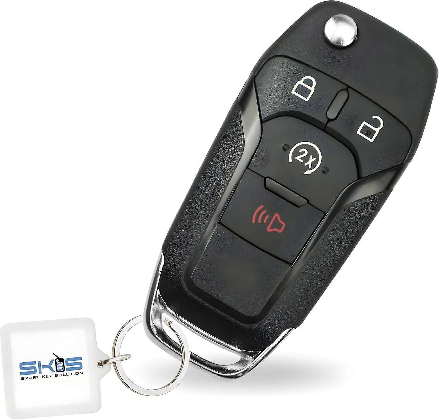 Remote Start Control Flip Key Fob Replacement for Ford F-150/F150 2015-2022 F250