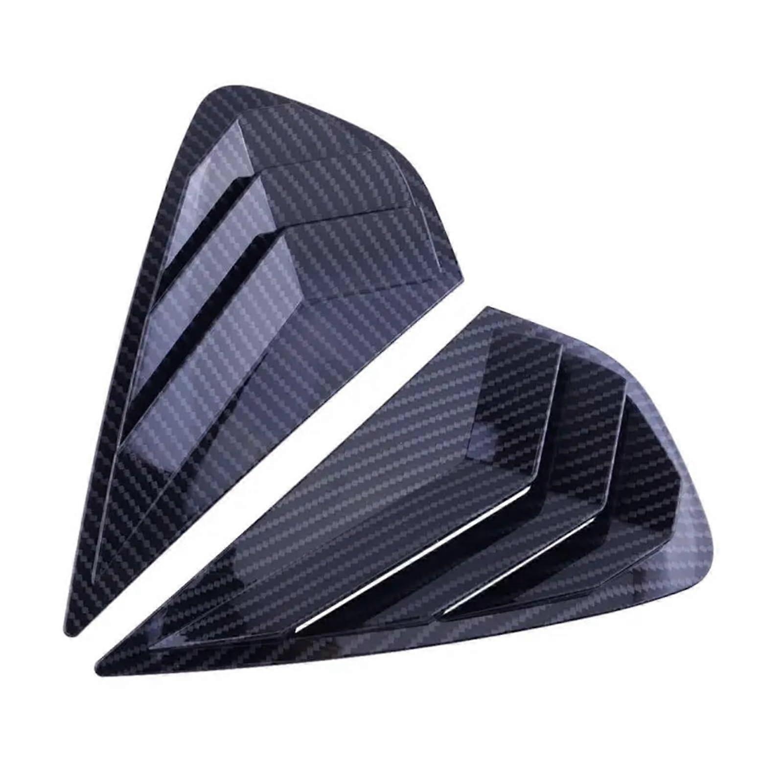 2 pieces of louver stickers for the rear, suitable for KIA, Forte K3 2019–, louver protection for rear window (Carbon).
