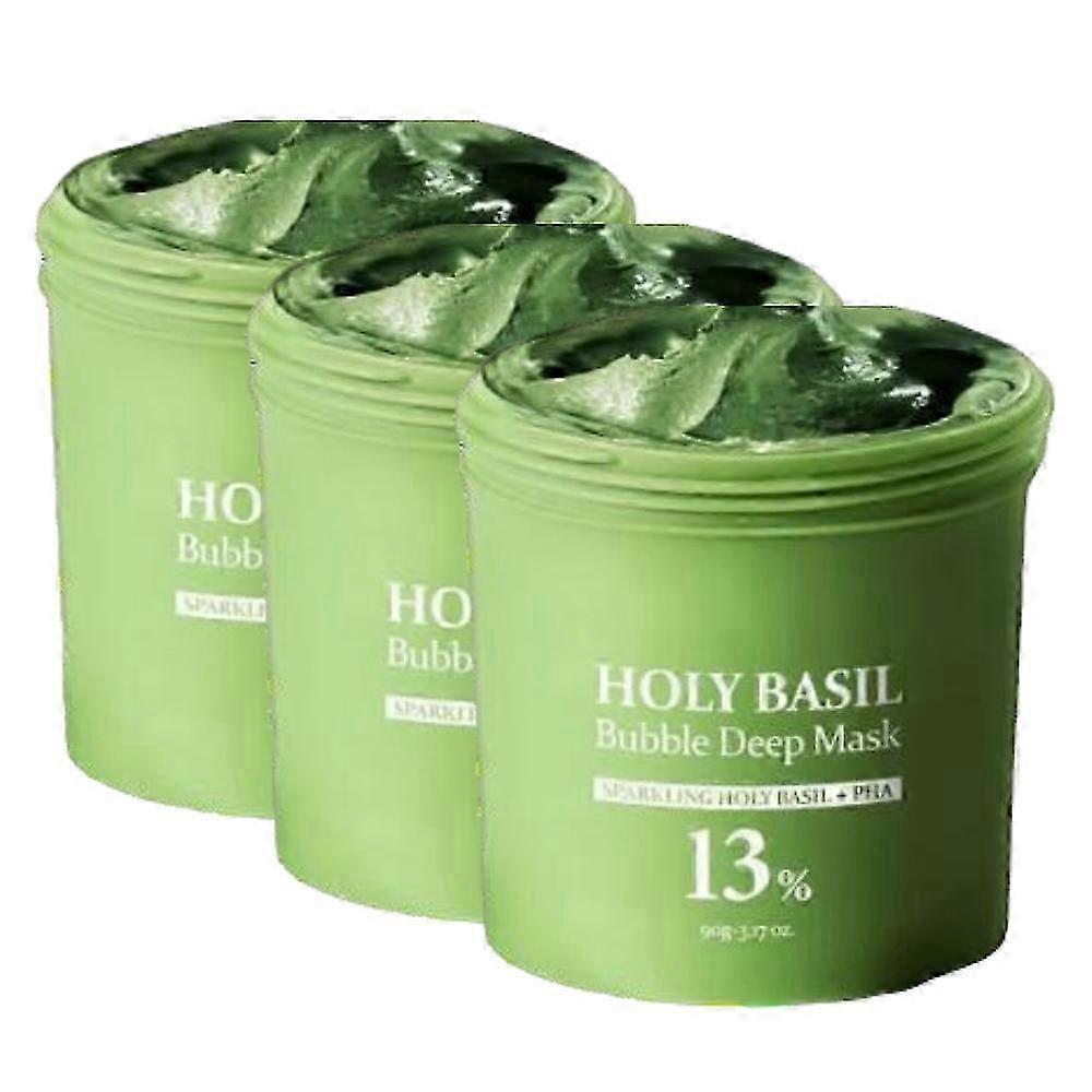 2025 Holy Basil Bubble Deep Mask - for all skin types - Deep Cleaning Facial Mask 90g
