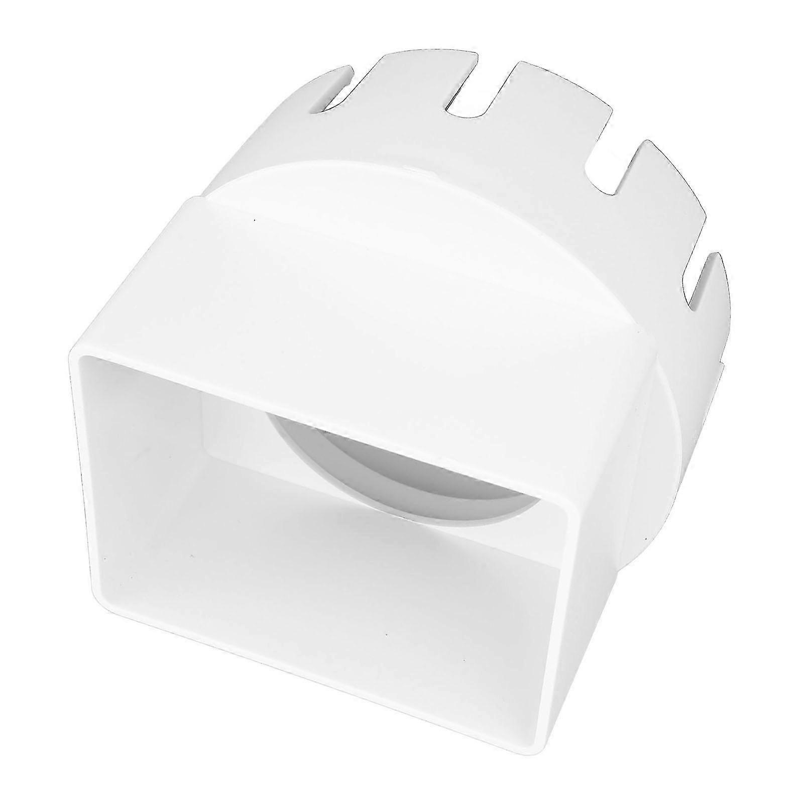 2025 Rain Gutter Downspout Adapter 3x4 Inch PVC Square Rain Gutter to Drain Pipe Adapter for Outdoor White