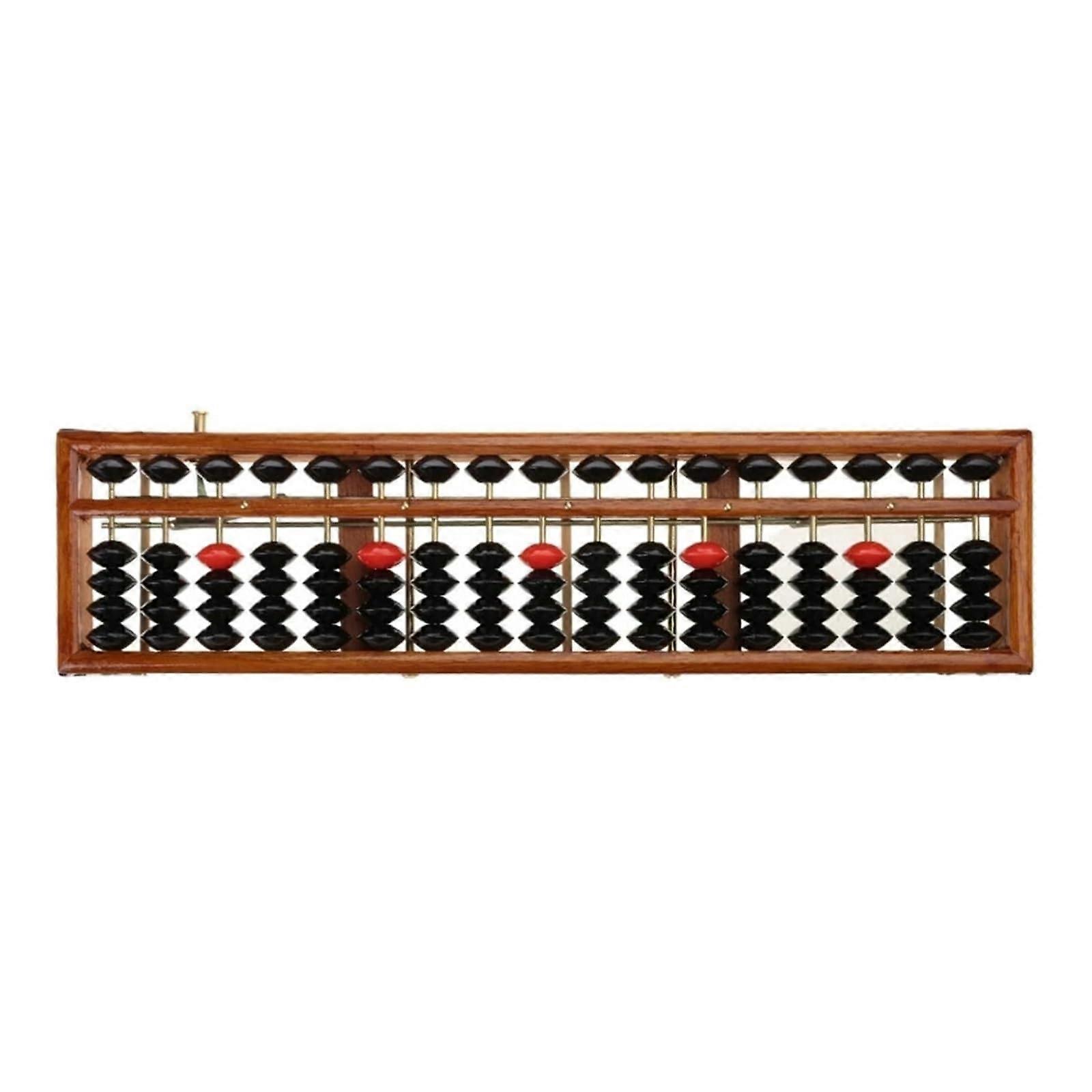 tianwandong 17-Digit Wooden Standard Abacus For Counting And Math Learning D5QC Model Orange Chinese Calculator