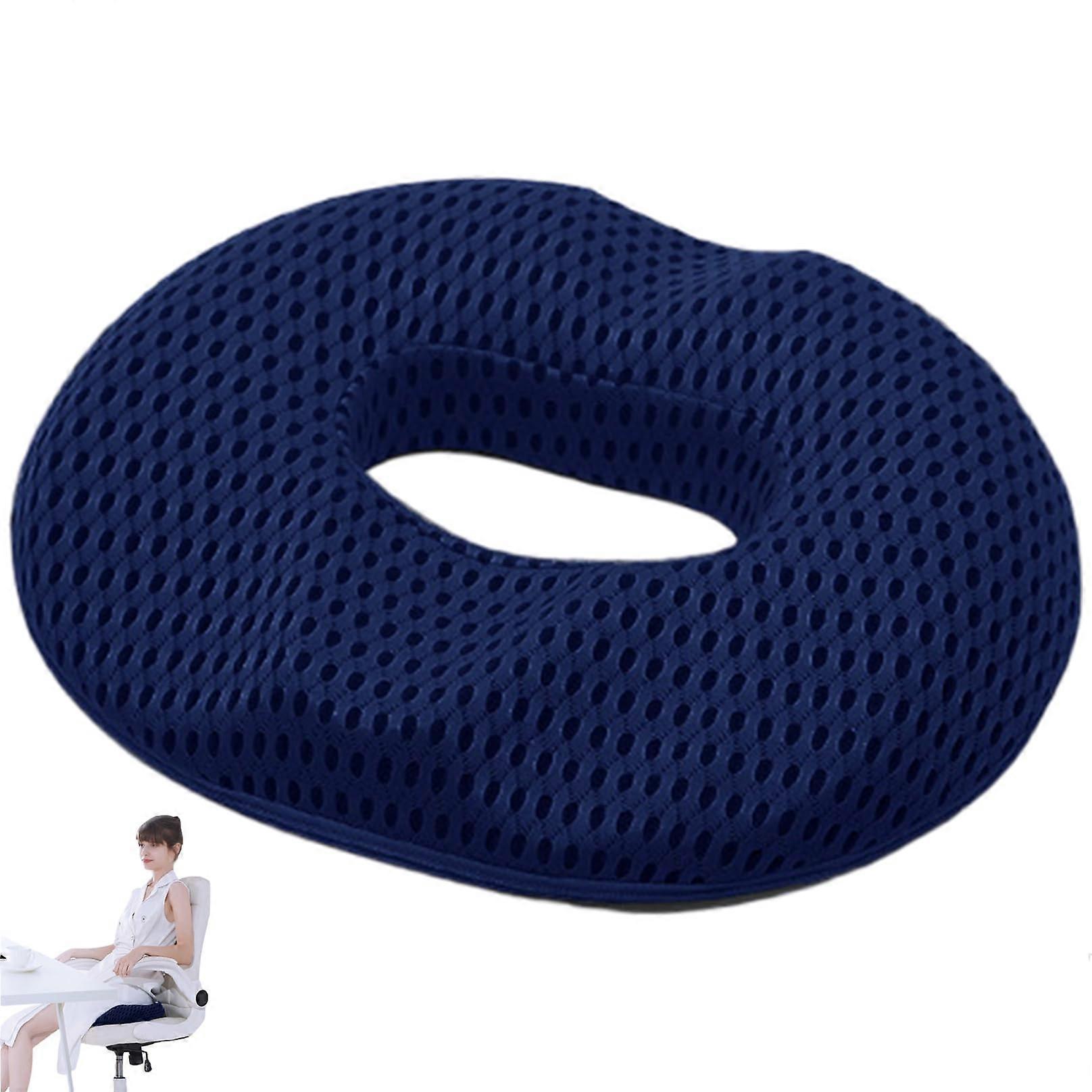Donut cushion, ergonomic mesh chair cushion, memory foam donut cushion for coccyx pain, breathable seat cushion for home and office.