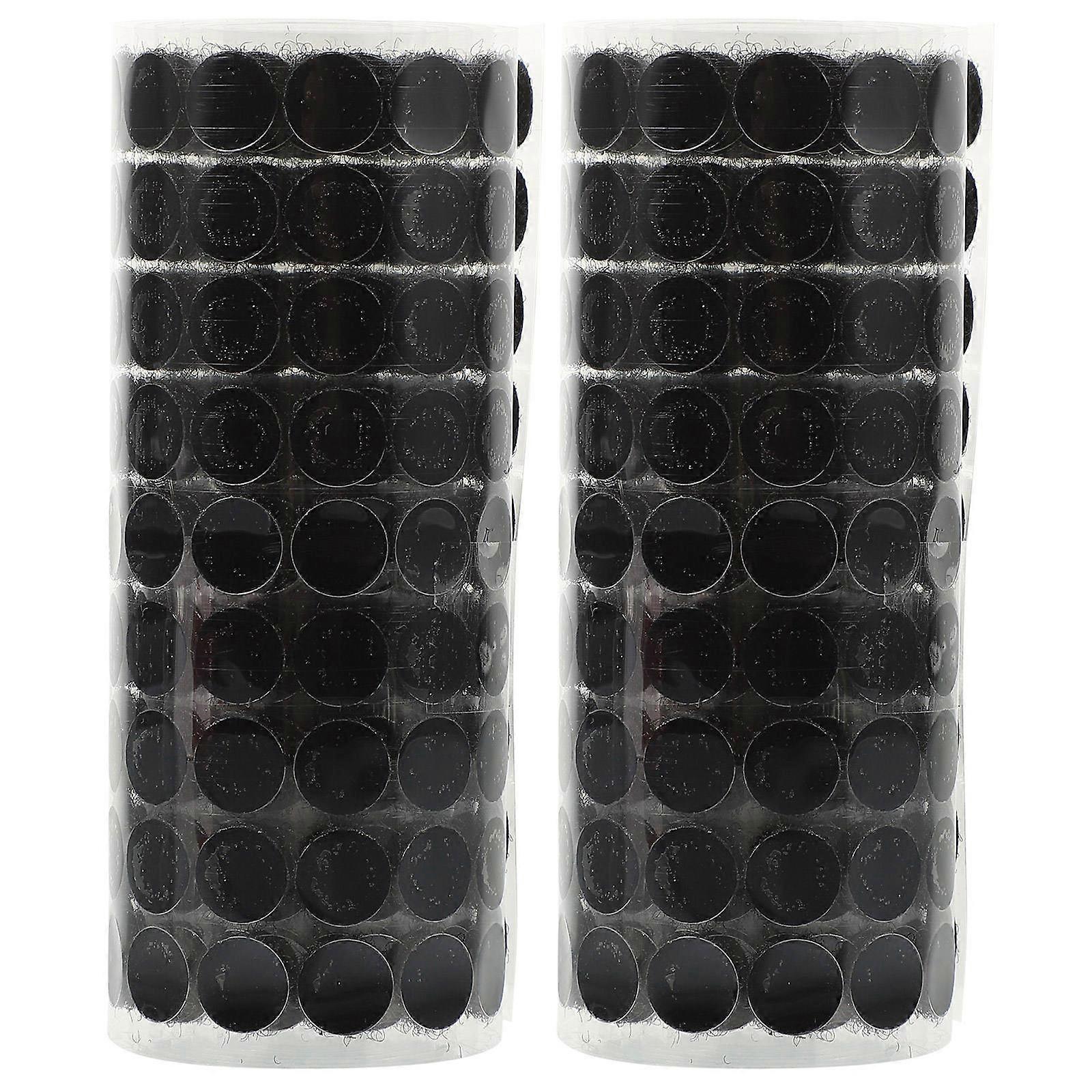 Adhesive Dots Sticky Decals For Home Use Round 1X1Cm Black Dots 2 Rolls