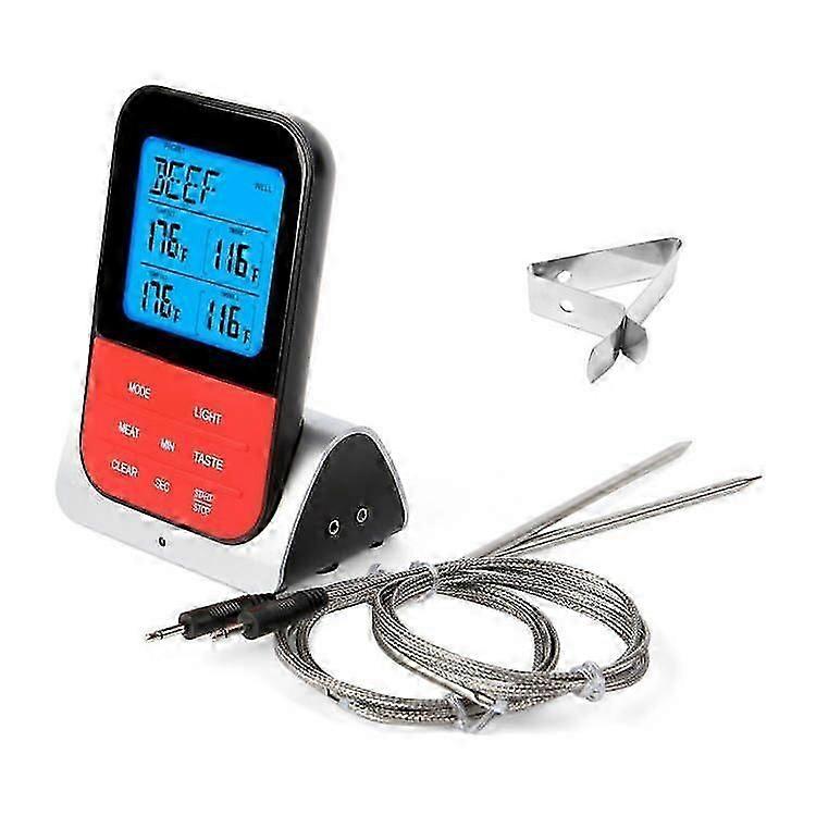 1-Pack Wireless Meat Barbecue Thermometer Multi-Probe Oven Waterproof Thermometer for Home Use