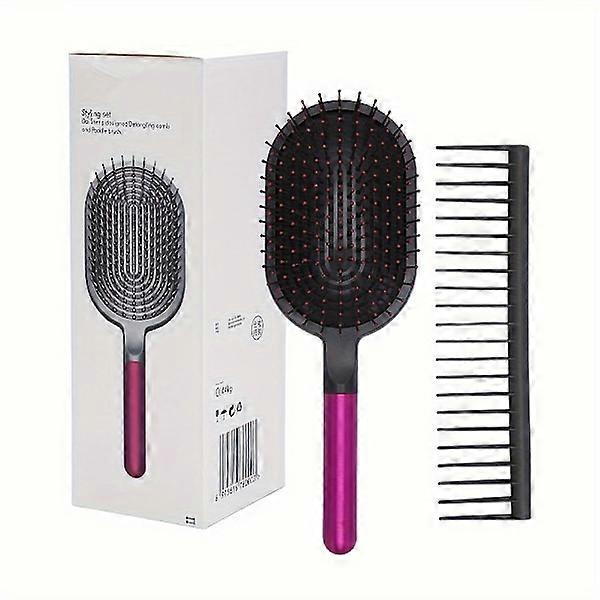 ダイソンエアクッションコームエアバッグボードコーム帯電防止マッサージコームワイド歯コームストレートヘアコームスムースヘアコームギフトボックスセット。