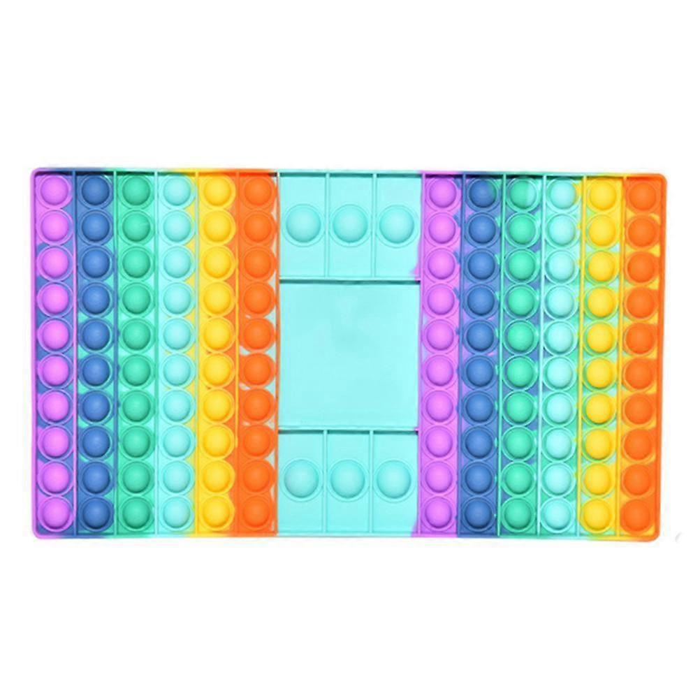 Big Push Bubble Game Toys Silicone Sensory Chess Board Toy for Parent Child Friends Jumbo Stress Toys for Party Office Carnival