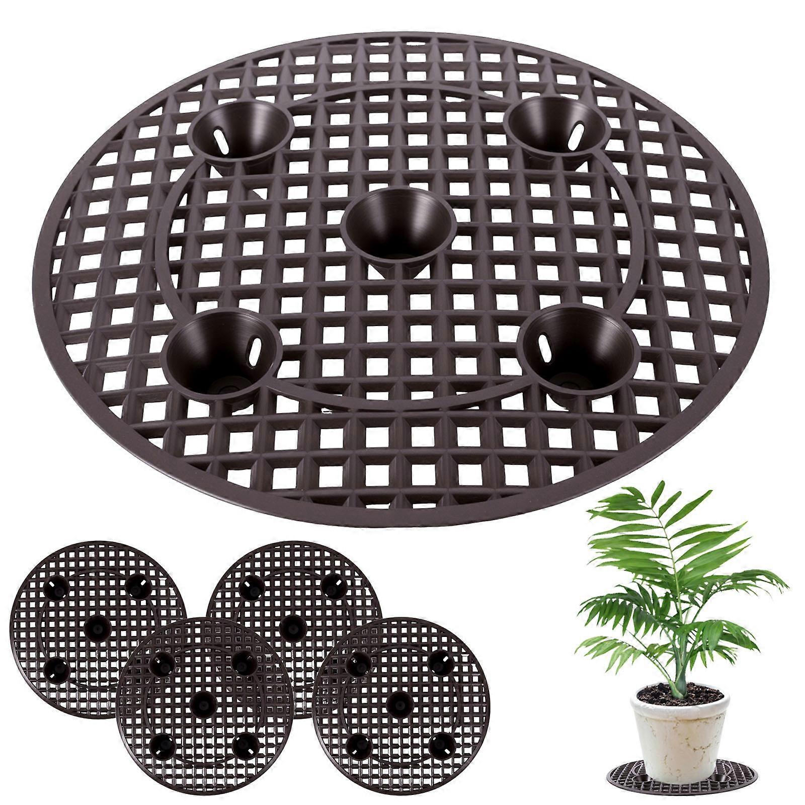 5pcs Mesh Ventilated Pot Base, Diameter 30cm