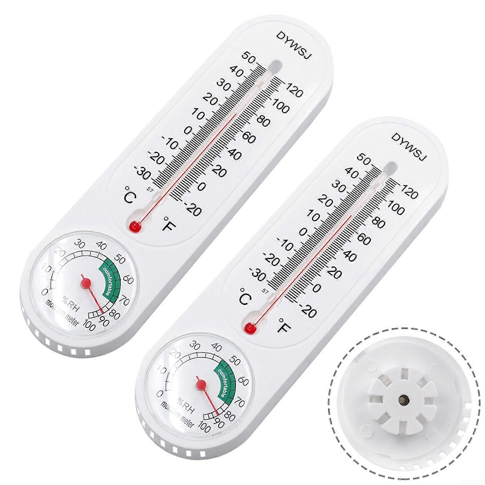 2 in 1 Hygrometer and Thermometer, Wall-Mount, For Home And Greenhouse, Indoor Humidity And Temperature Monitor