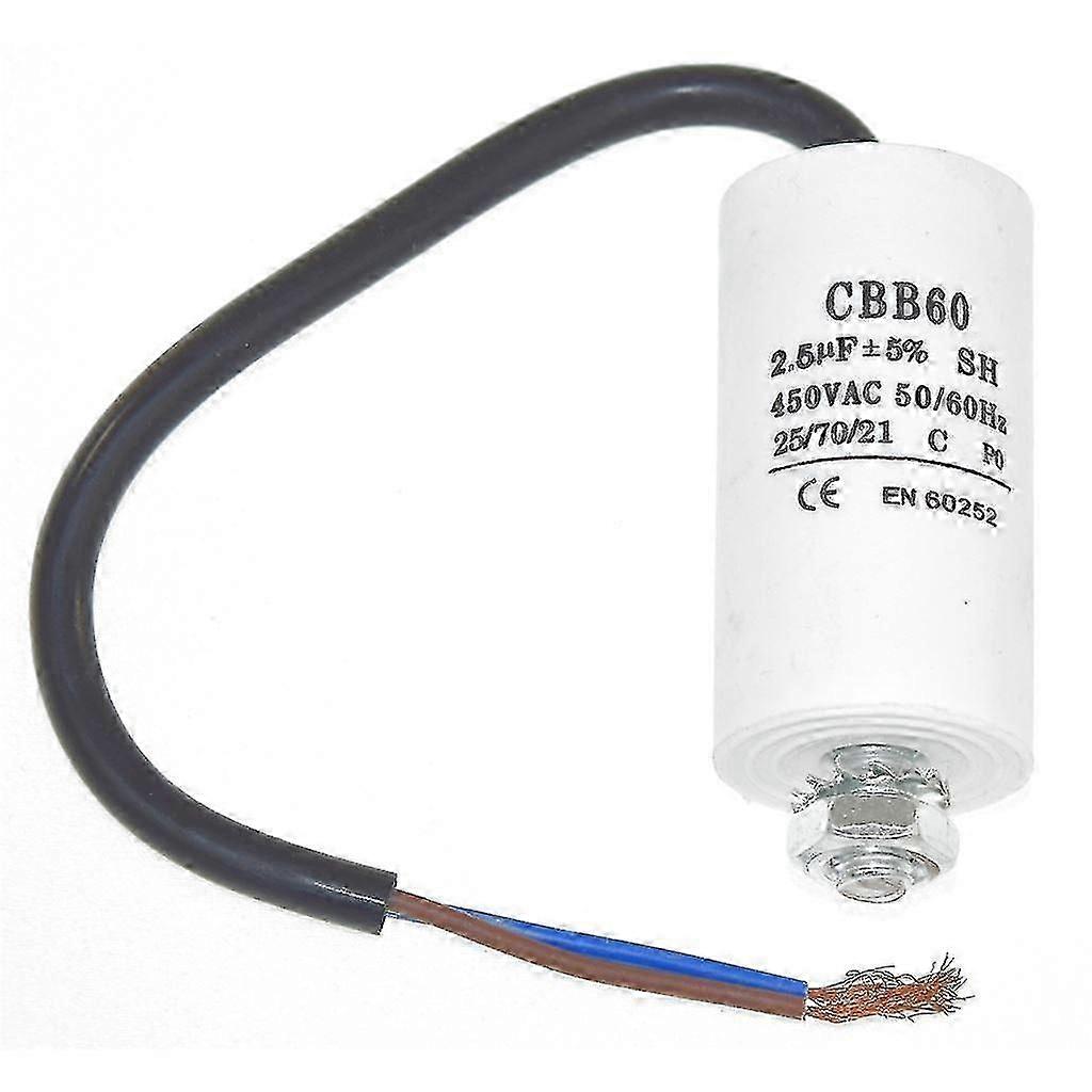 Universal 2.5UF Capacitor with 22cm Cable Connectors