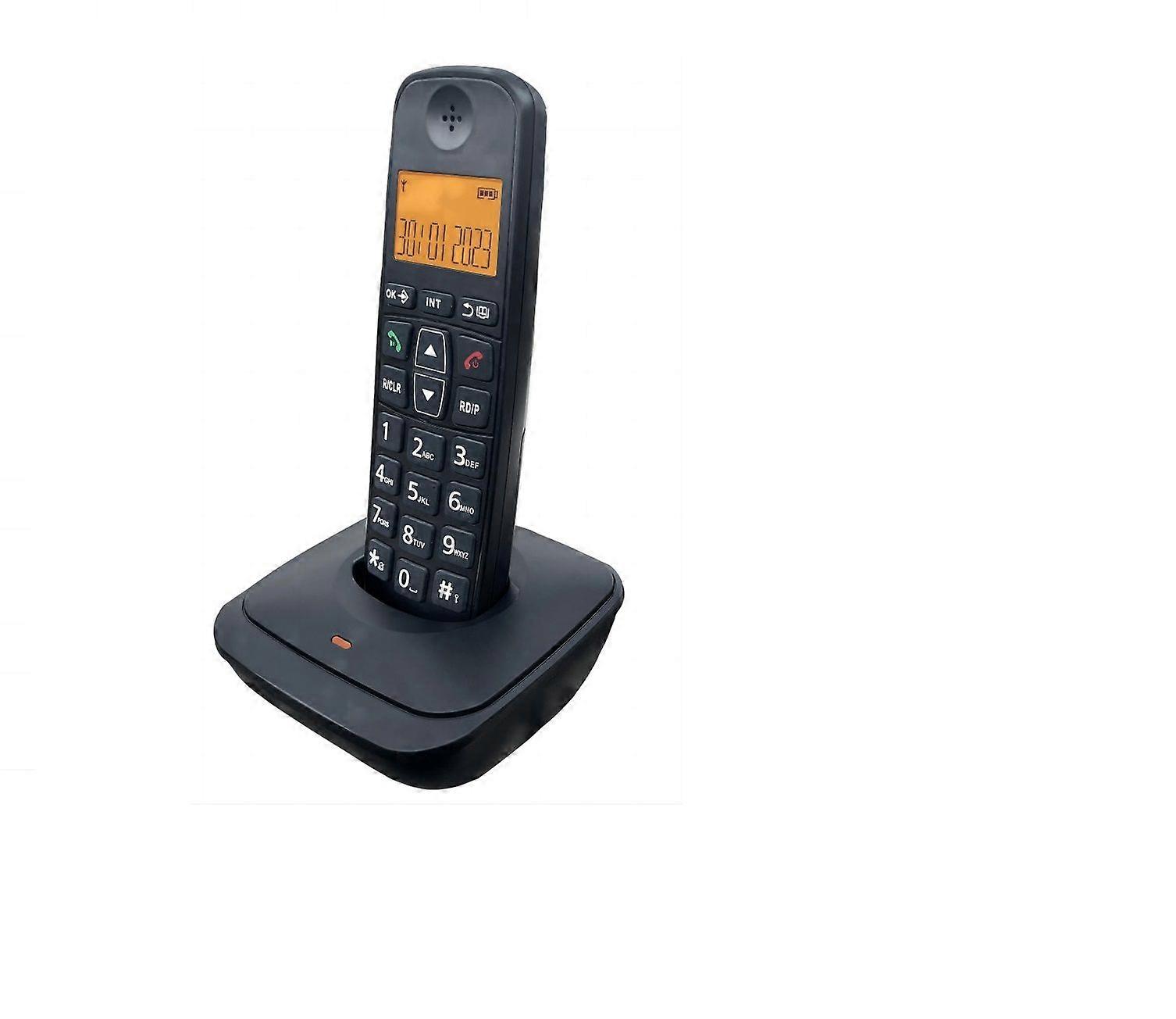 Rainbuvvy D1007 Digital Cordless Phone Handheld for Home Office Low Radiation Clear Sound E65A