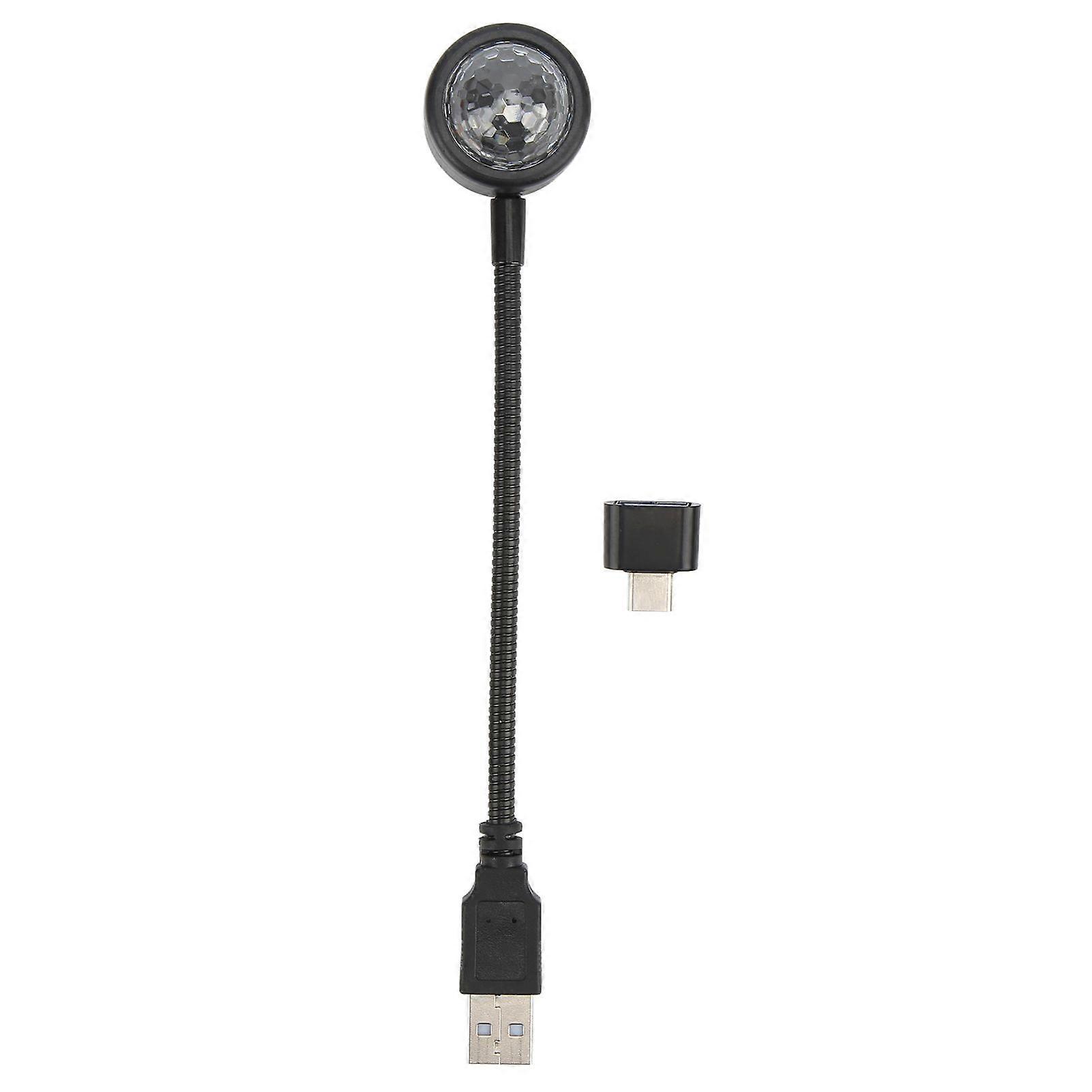 360 rotating star projector with USB and voice control