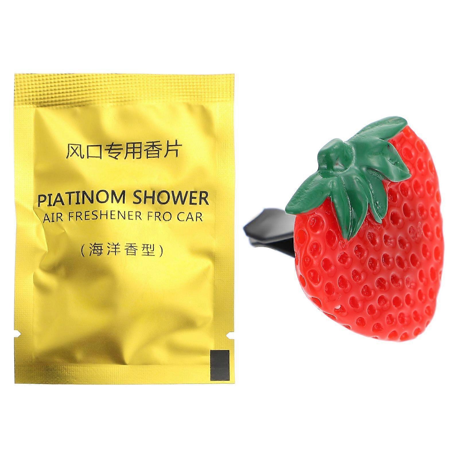 Strawberry Shaped Car Essential Oil Diffuser Vent Clip for Air Freshening – Durable Design for Vehicle Interior – Ideal for Friends and Lovers