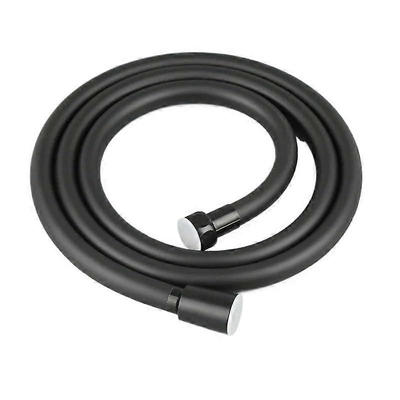 PVC Shower Hose 1.5/2/3/4m, Smooth, Brass Connectors, Universal Replacement, Anti-Twist, Black Color Options, 400cm