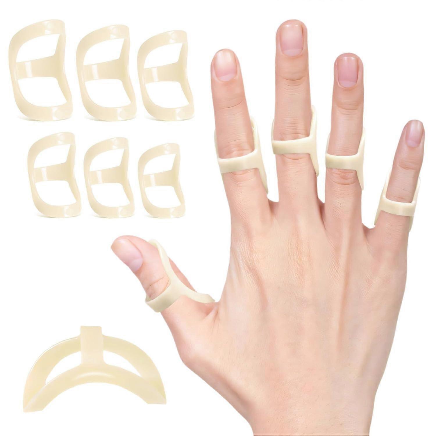 6 Pieces Finger Splint to Protect Finger Joints (6 Sizes)